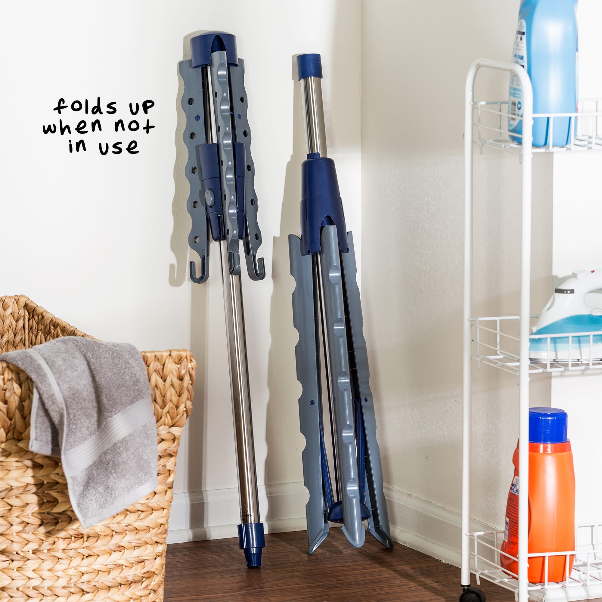 Honey Can Do Blue Collapsible Tripod Clothes Drying Rack