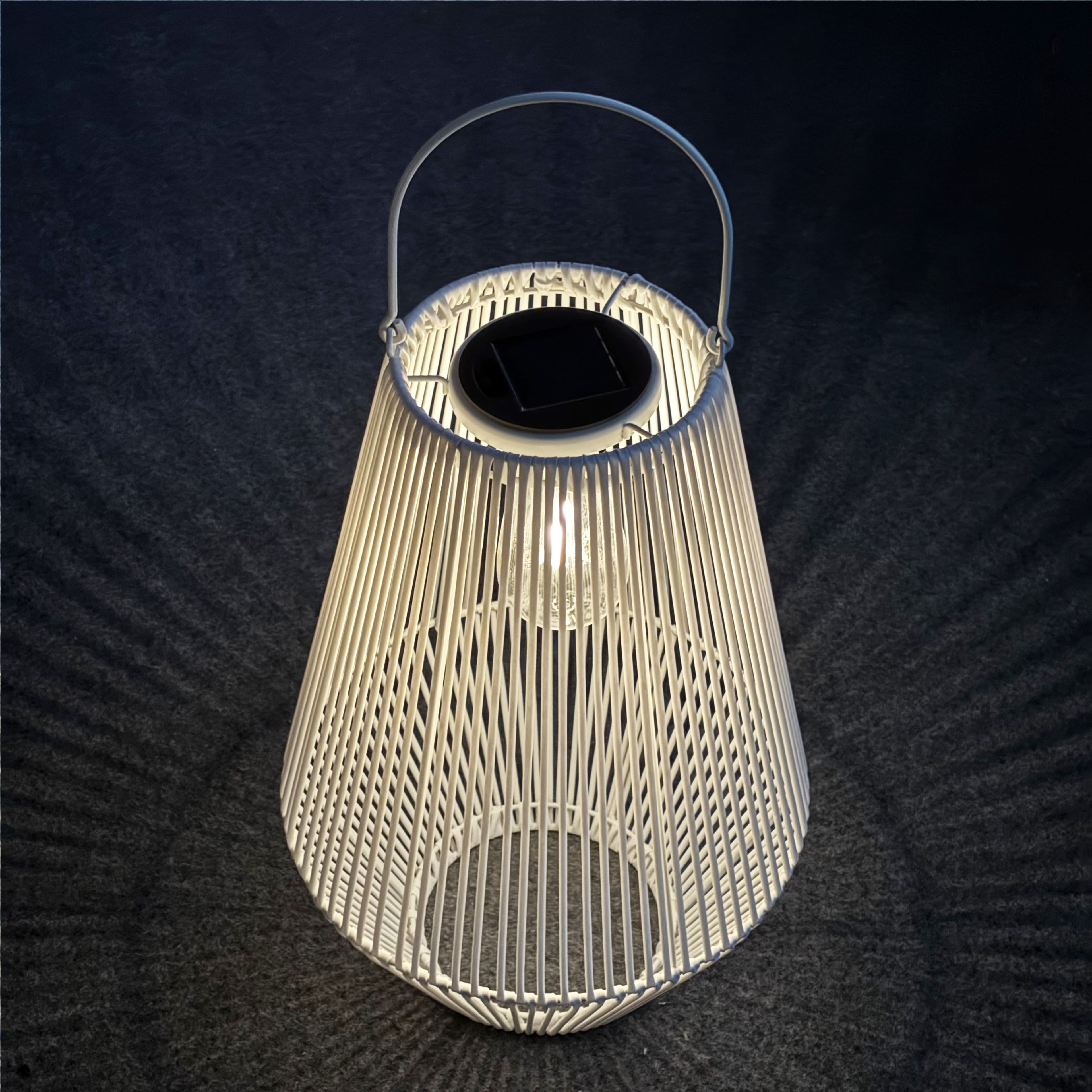 16.75" Cage Solar Lantern by Ashland®