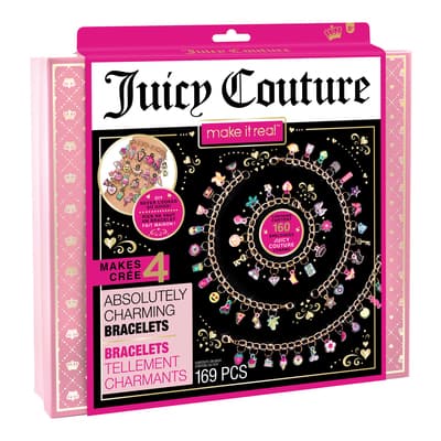 Make It Real - Juicy Couture Perfectly Pink Bracelet Making Kit - Kids  Jewelry Making Kit - DIY Charm Bracelet Making Kit for Girls - Friendship