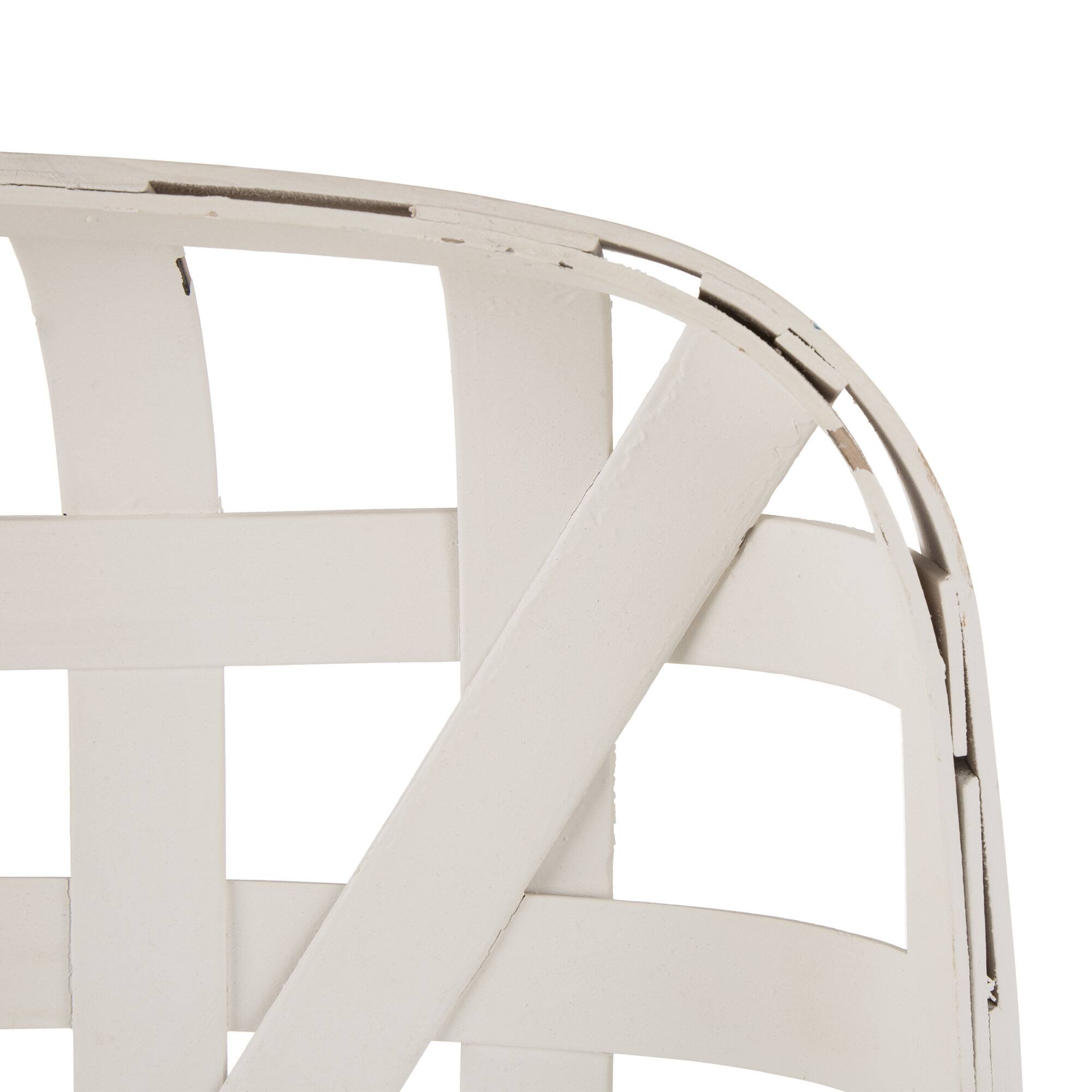 Glitzhome® 30" Wooden Tobacco Basket Christmas Tabletop Decor Michaels