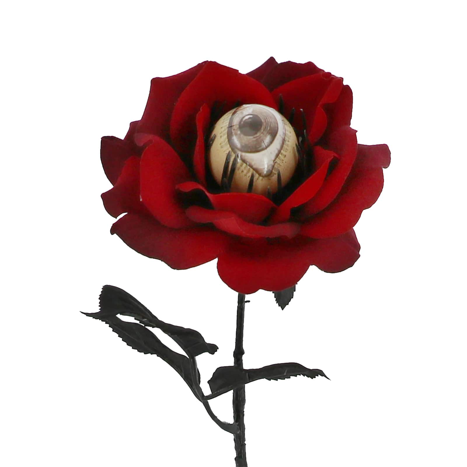 28&#x22; Burgundy Eyeball Rose Stem by Ashland&#xAE;