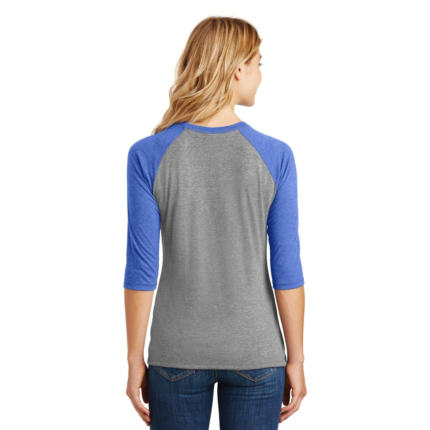 District&#xAE; Women&#x27;s Perfect Tri&#xAE; 3/4-Sleeve Raglan Adult T-Shirt
