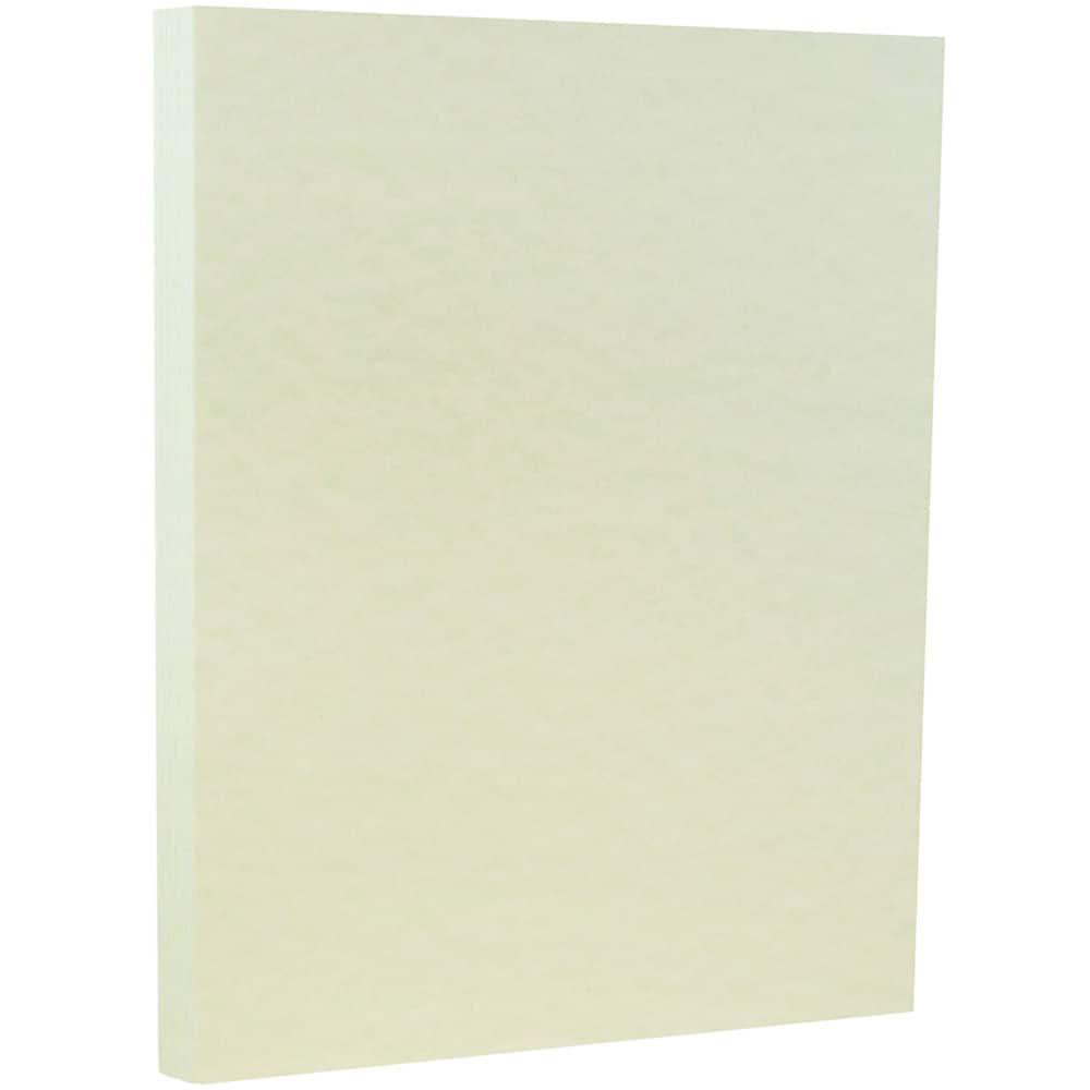 JAM Paper 8.5" x 11" Parchment Cardstock, 50 Sheets