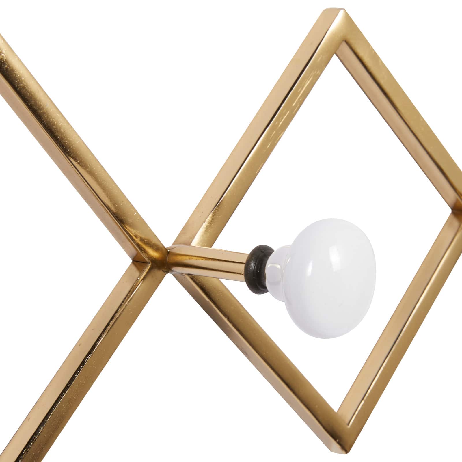 Set of 3 Gold Metal Glam Wall Hook, 17", 22", 33"