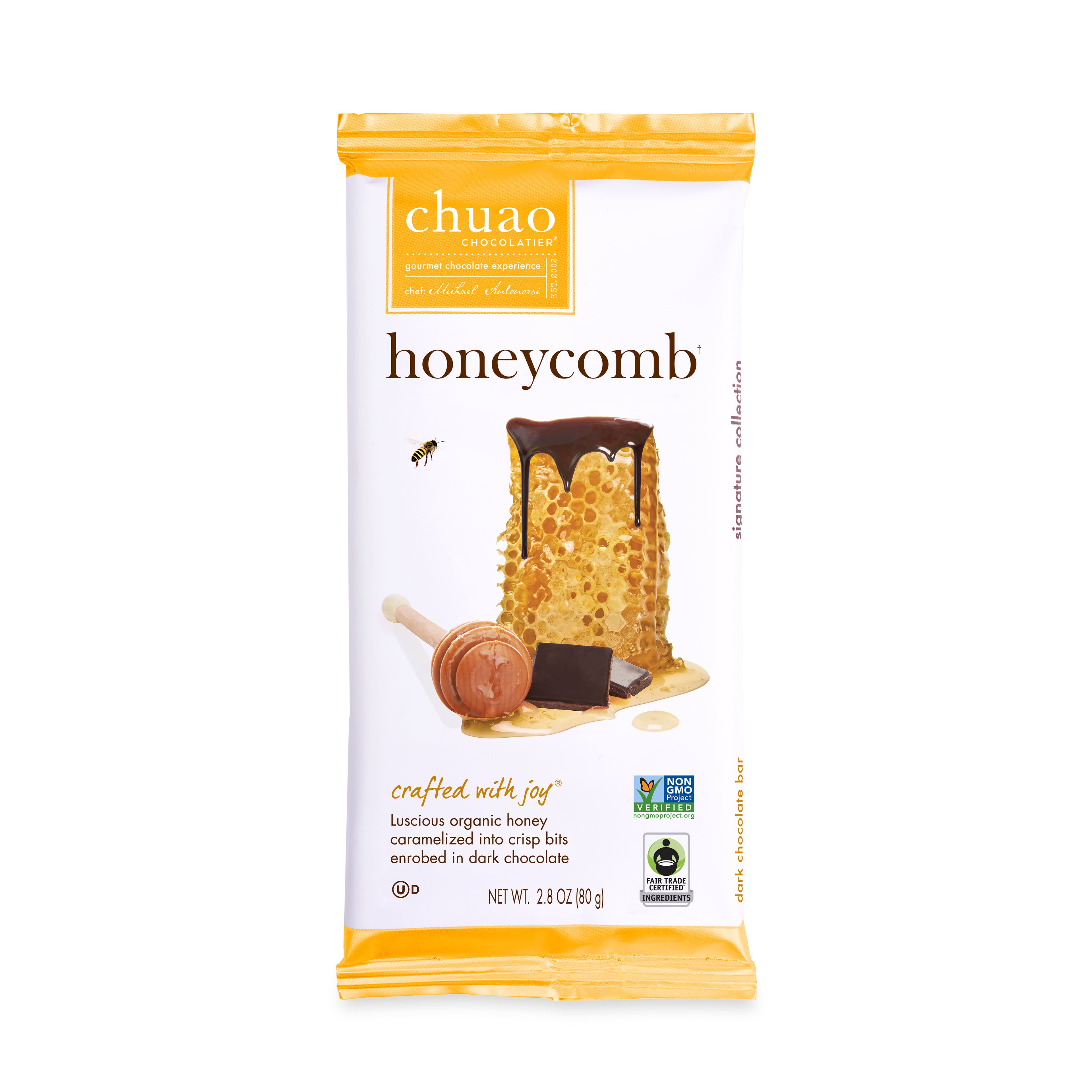Chuao Chocolatier&#xAE; Honeycomb Dark Chocolate Bar