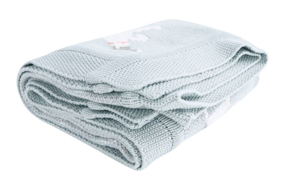 Hello Honey® Cotton Knit Baby Blanket with Dog Pattern