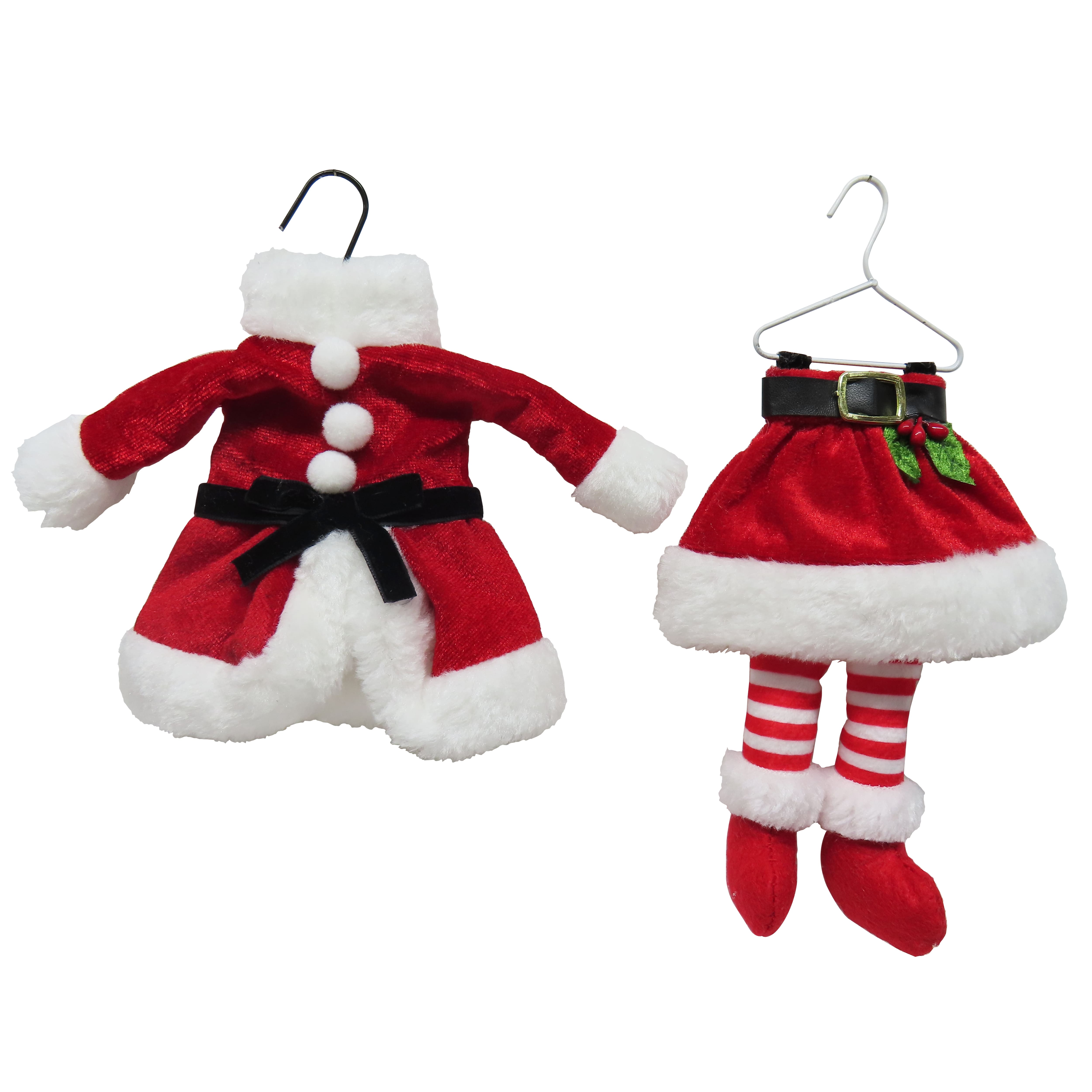 Assorted Santa Suit Fabric Ornament by Ashland&#xAE;, 1pc.