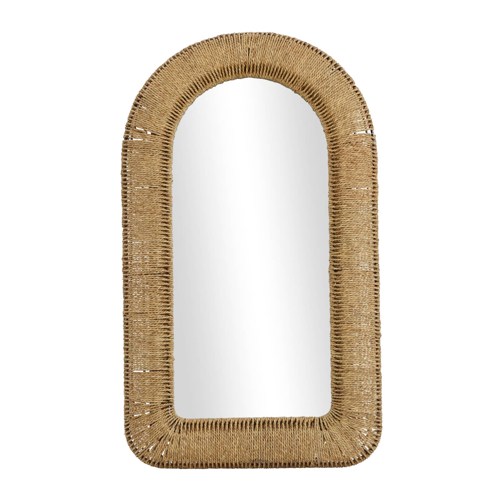 Brown Iron Bohemian Wall Mirror, 48" x 27" x 3"