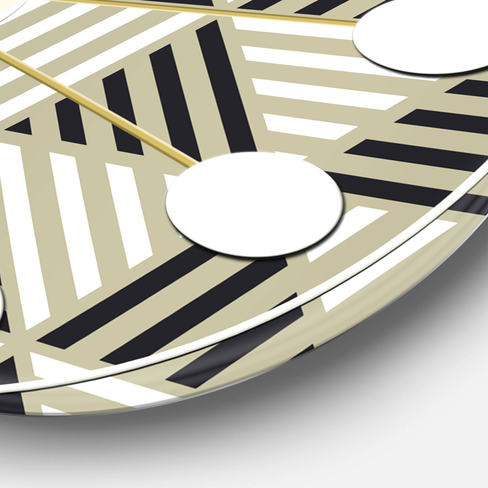 Designart 'Triangular Retro Design Viii Mid-Century Modern Wall Clock