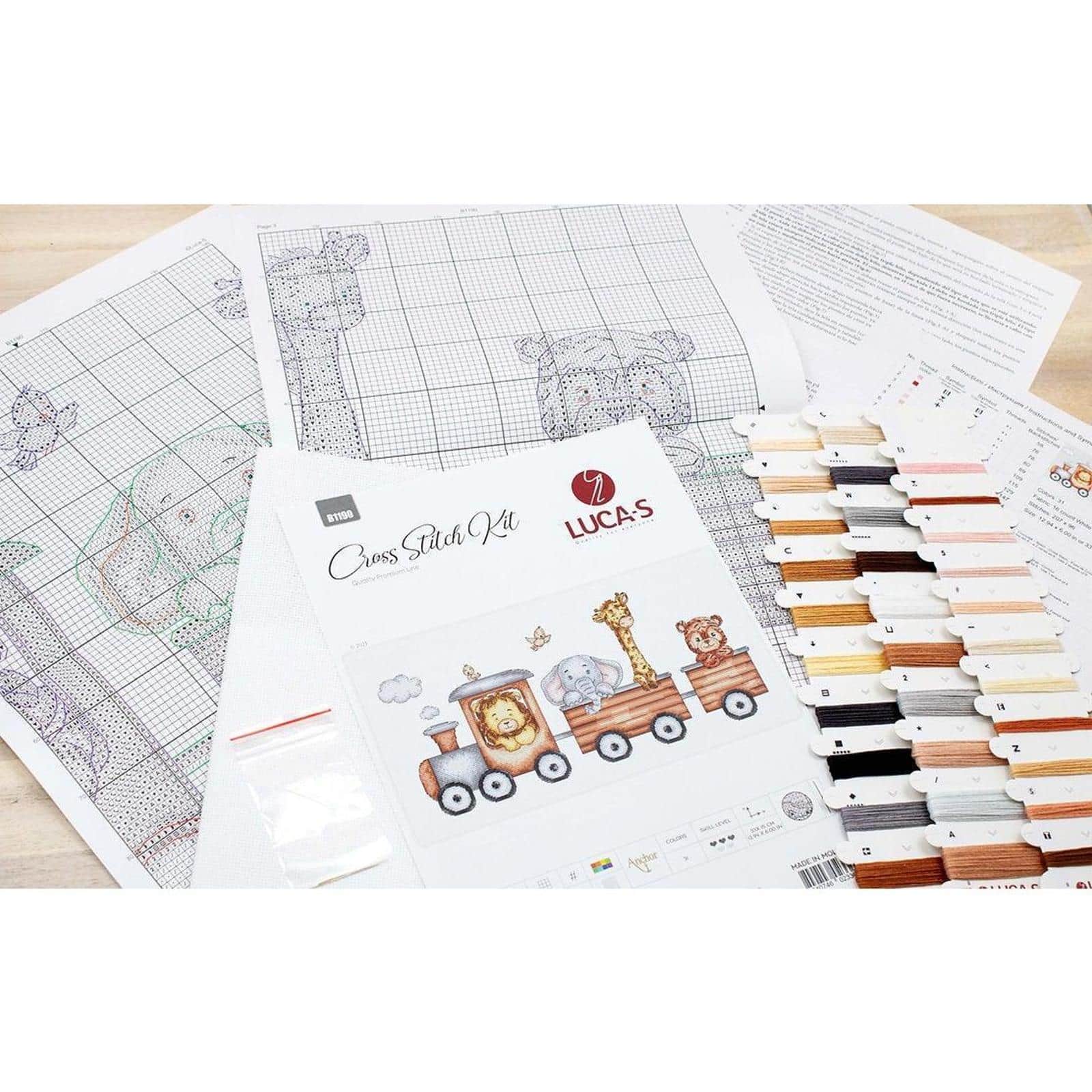 Luca-s Train Journey Counted Cross Stitch Kit