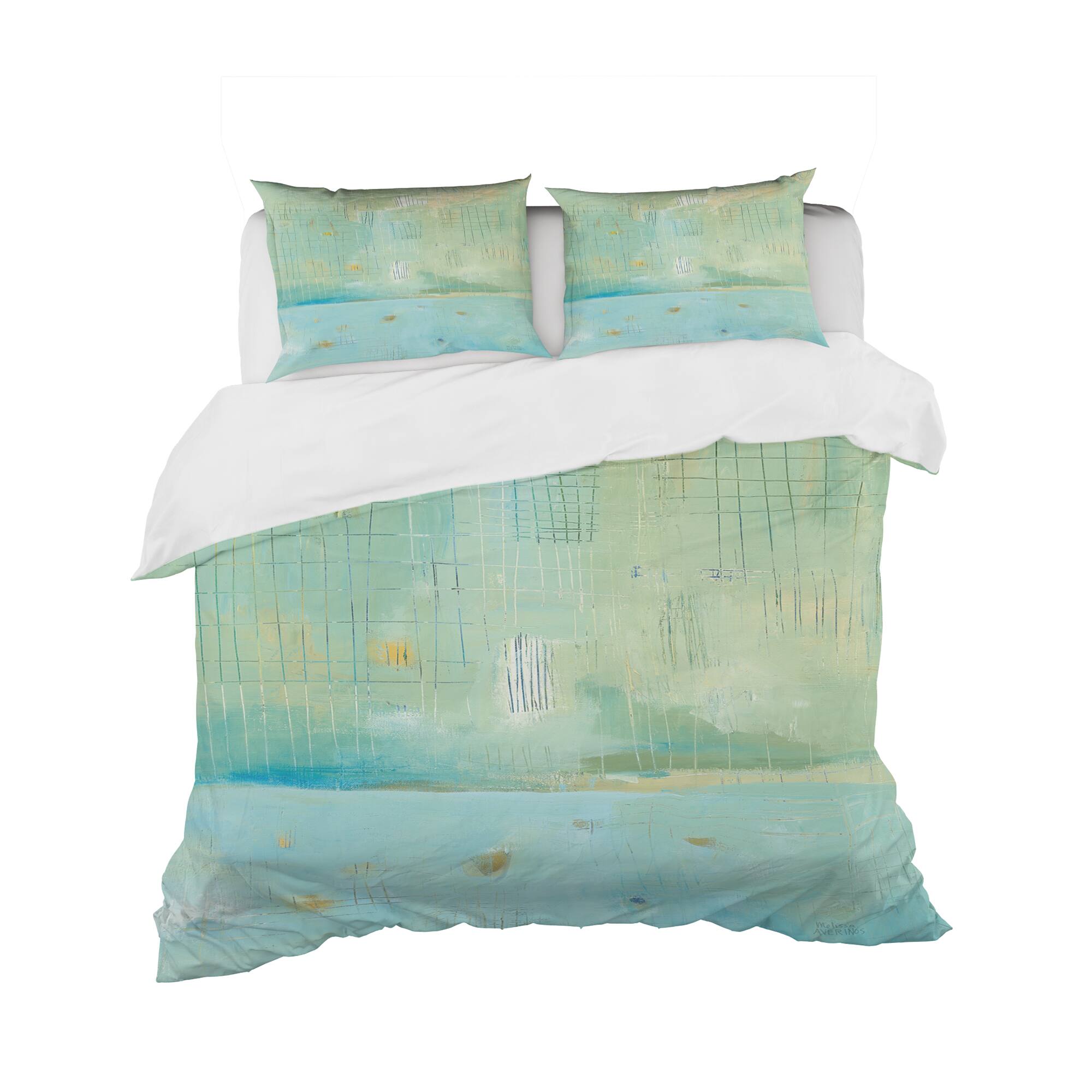 Designart 'Dreaming of the Shore I' Geometric Bedding Set