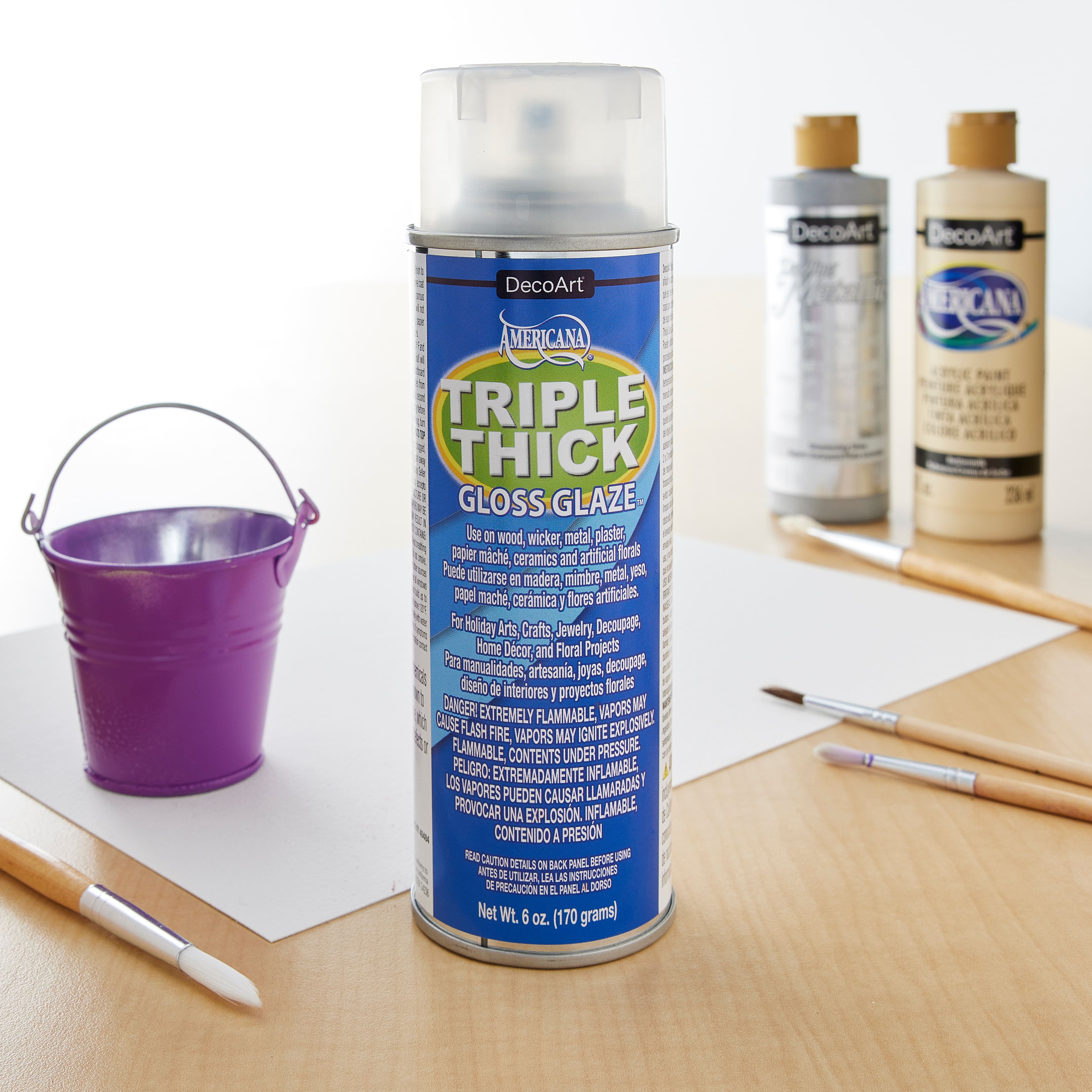 6 Pack: DecoArt® Americana® Triple Thick Gloss Glaze Spray