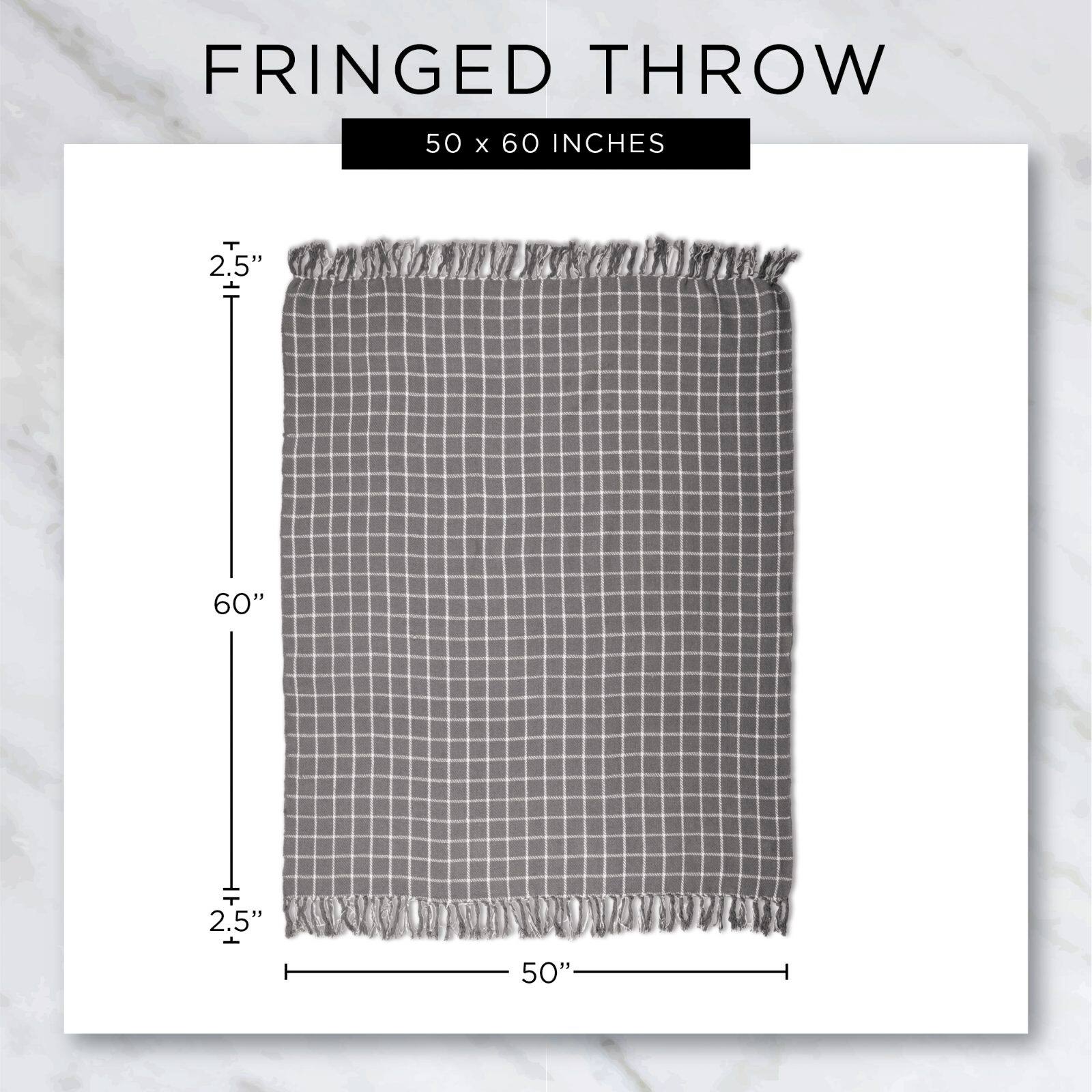 DII&#xAE; Artichoke Herringbone Stripe Throw