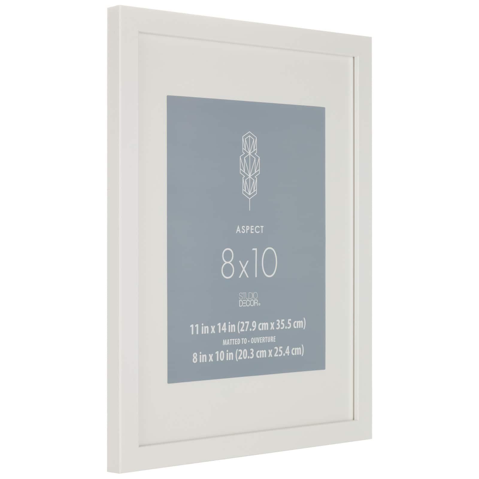 8 Pack: White 8&#x22; x 10&#x22; Frame with Mat, Aspect by Studio D&#xE9;cor&#xAE;