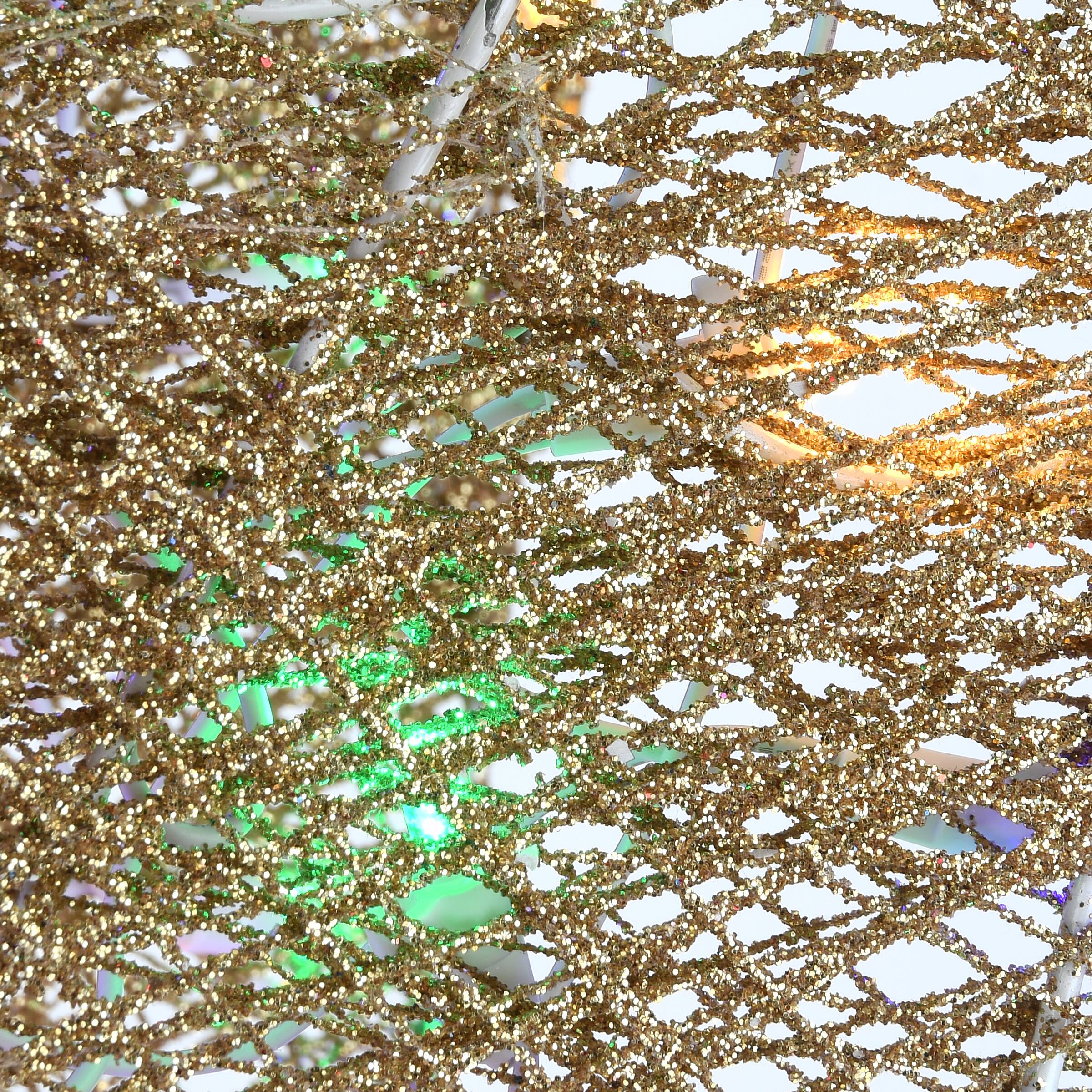 60'' Trumpeting White Angel with Multicolor LED Lights Decoration