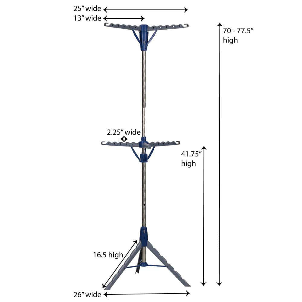 Household Essentials 2-Tier Tripod Clothes Drying Rack