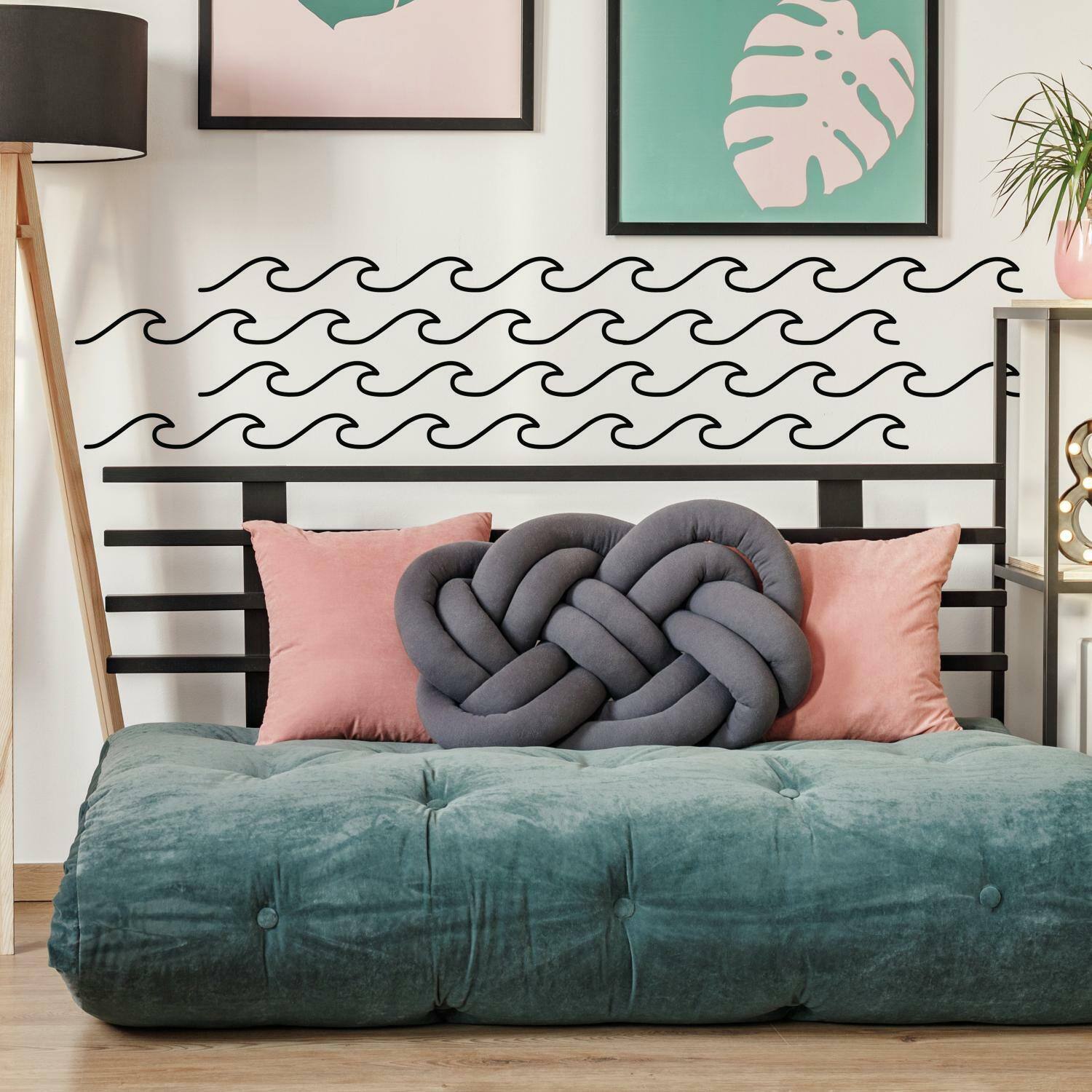 RoomMates Simplistic Waves Peel &#x26; Stick Wall Decals