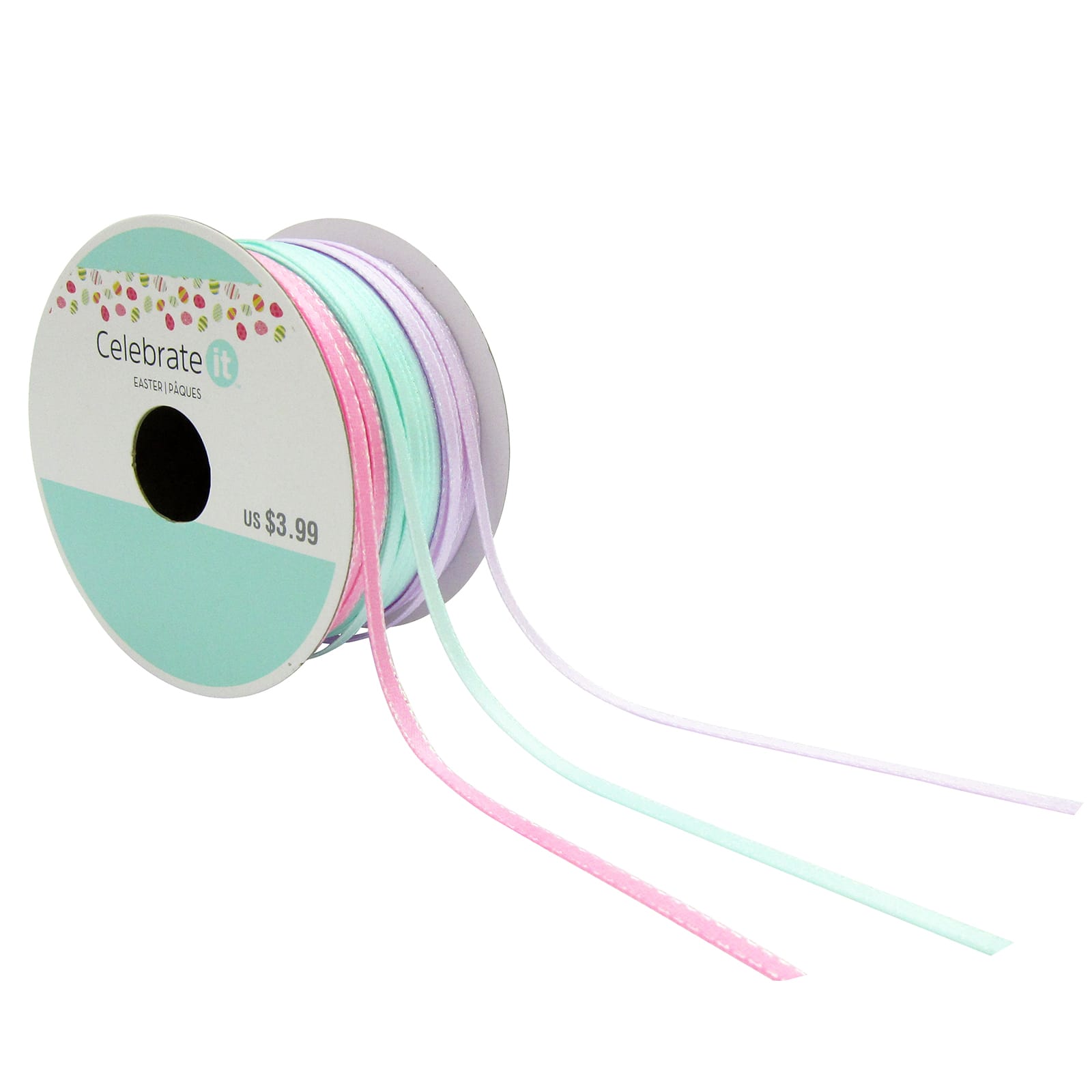 1 8 Satin Tri Ribbon Spool By Celebrate It Easter Michaels