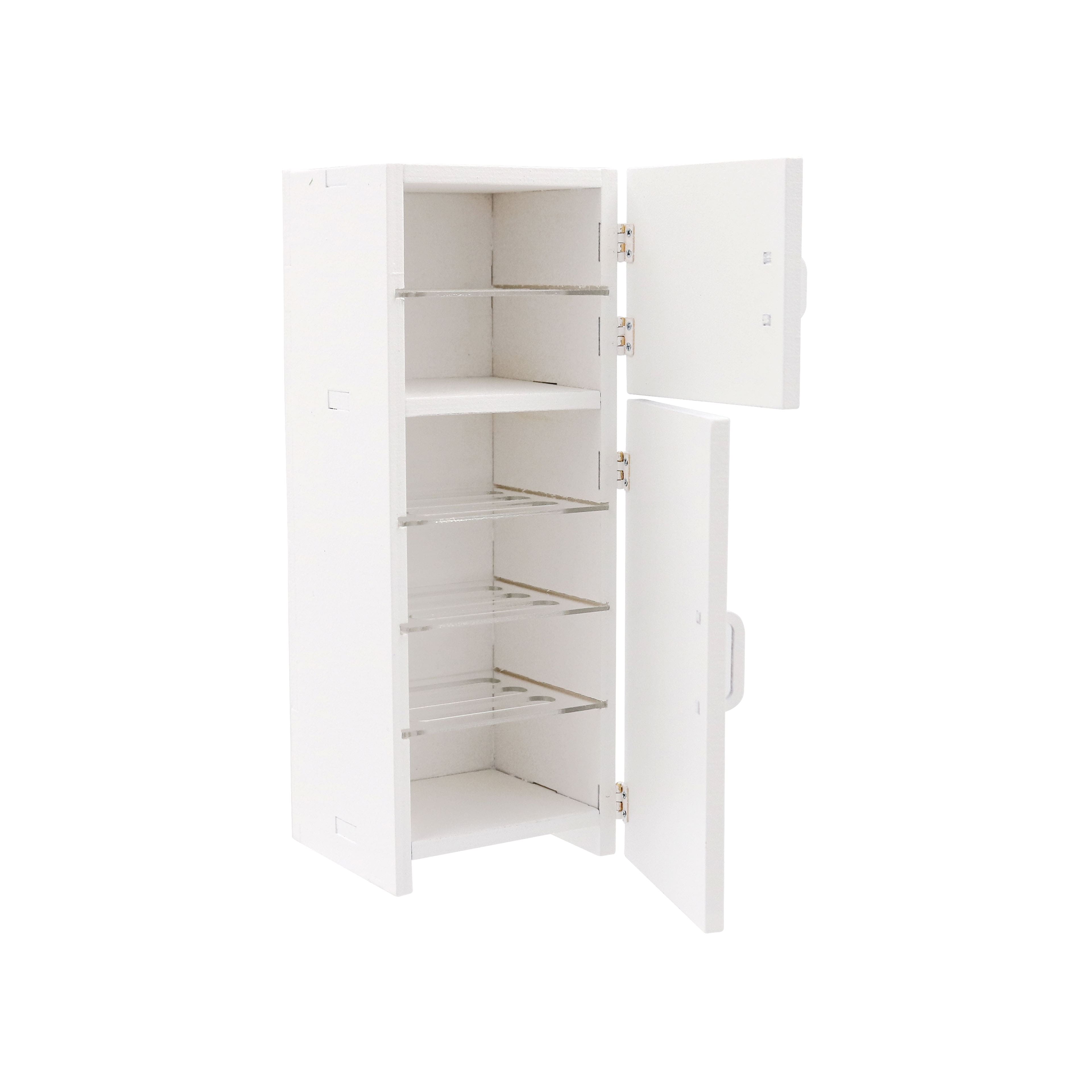 Miniature White Wood Refrigerator by Make Market&#xAE;