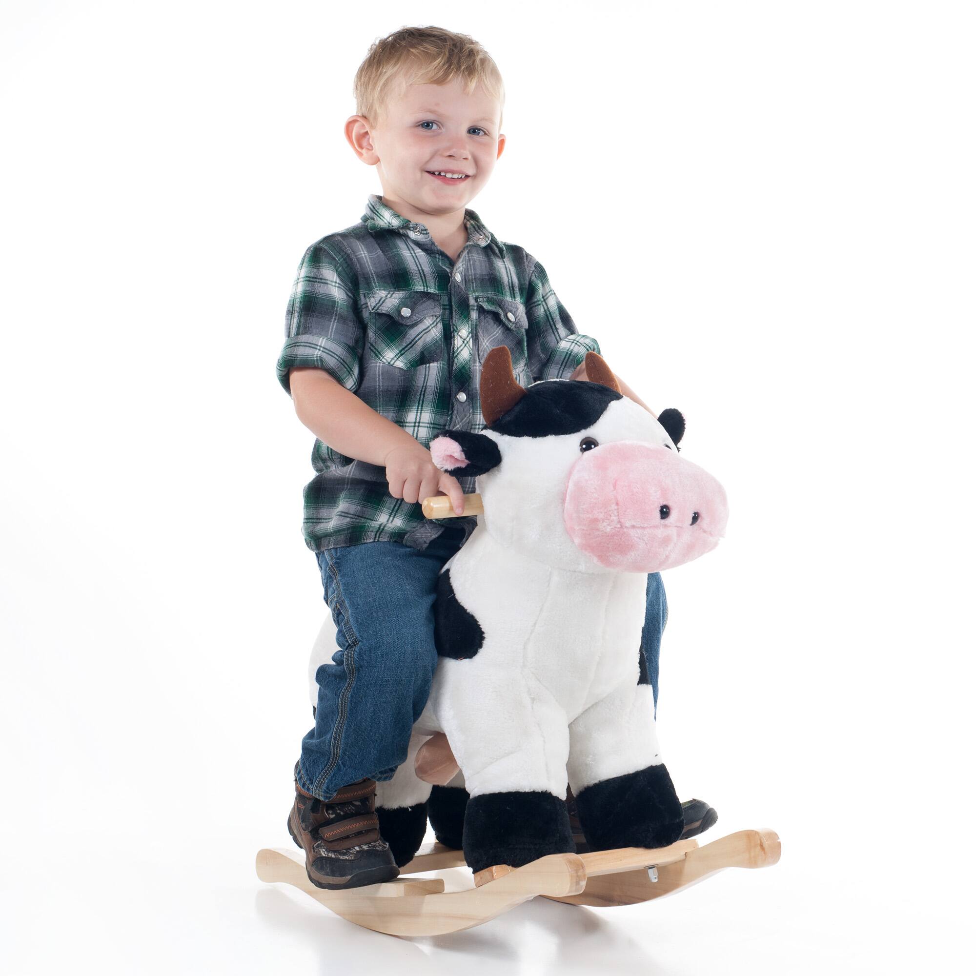 Toy Time Ride-On Rocking Toy Cow