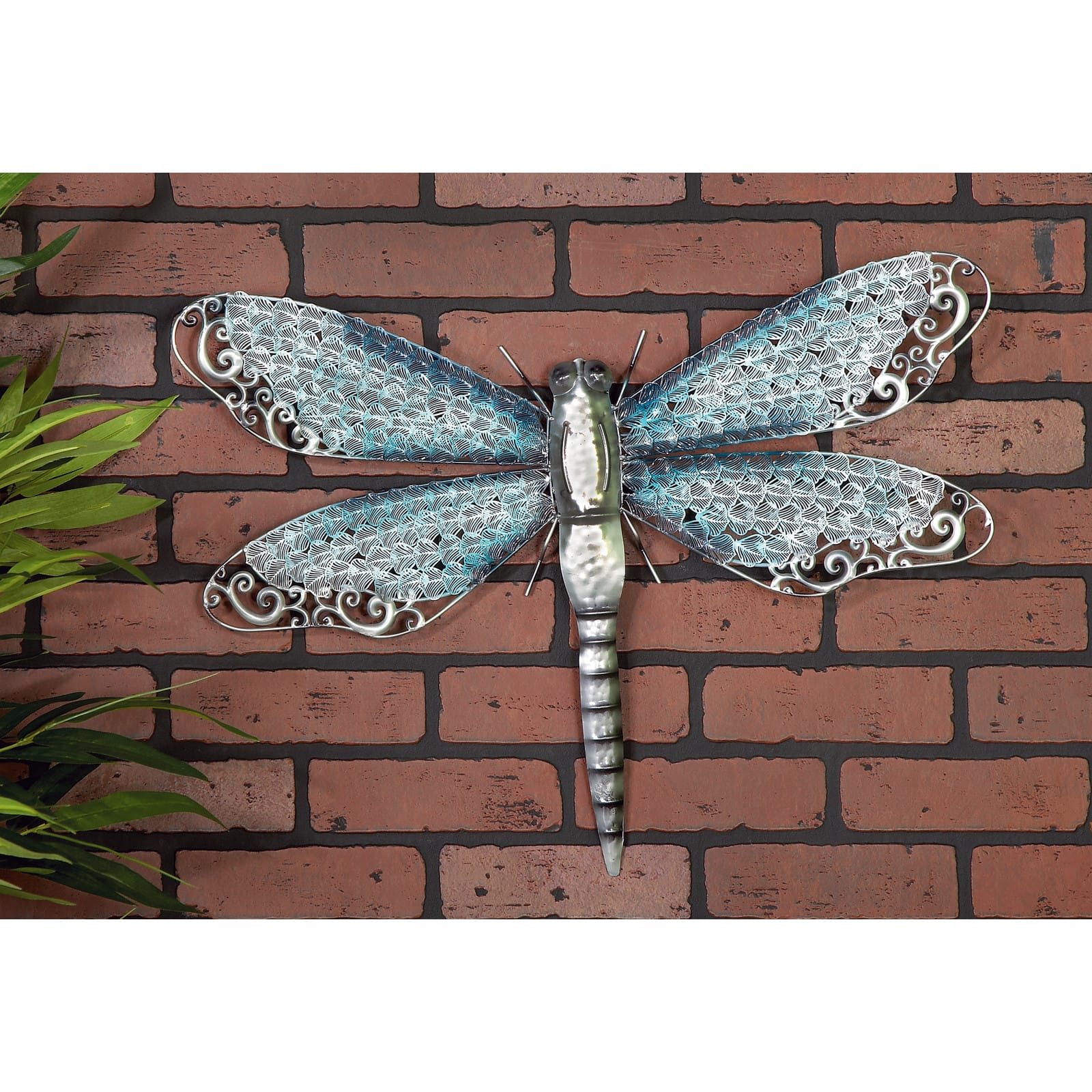 Turquoise Metal Eclectic Wall Decor, 25&#x22; x 16&#x22;