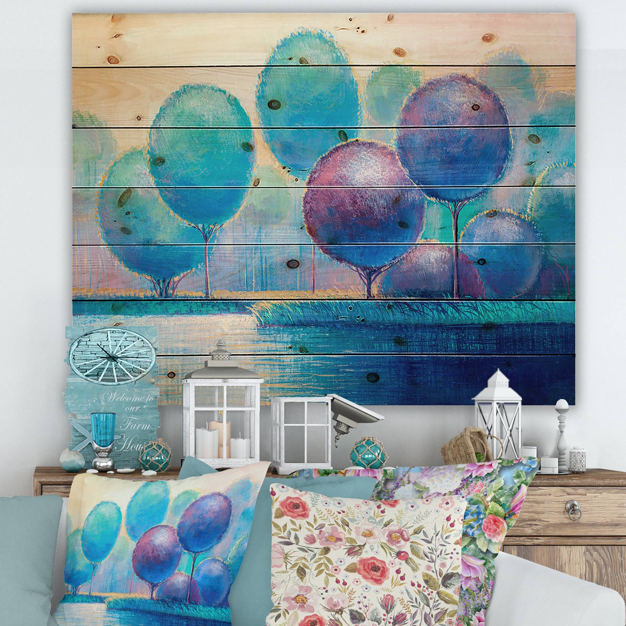 Designart - Colourful Ornamental Trees V