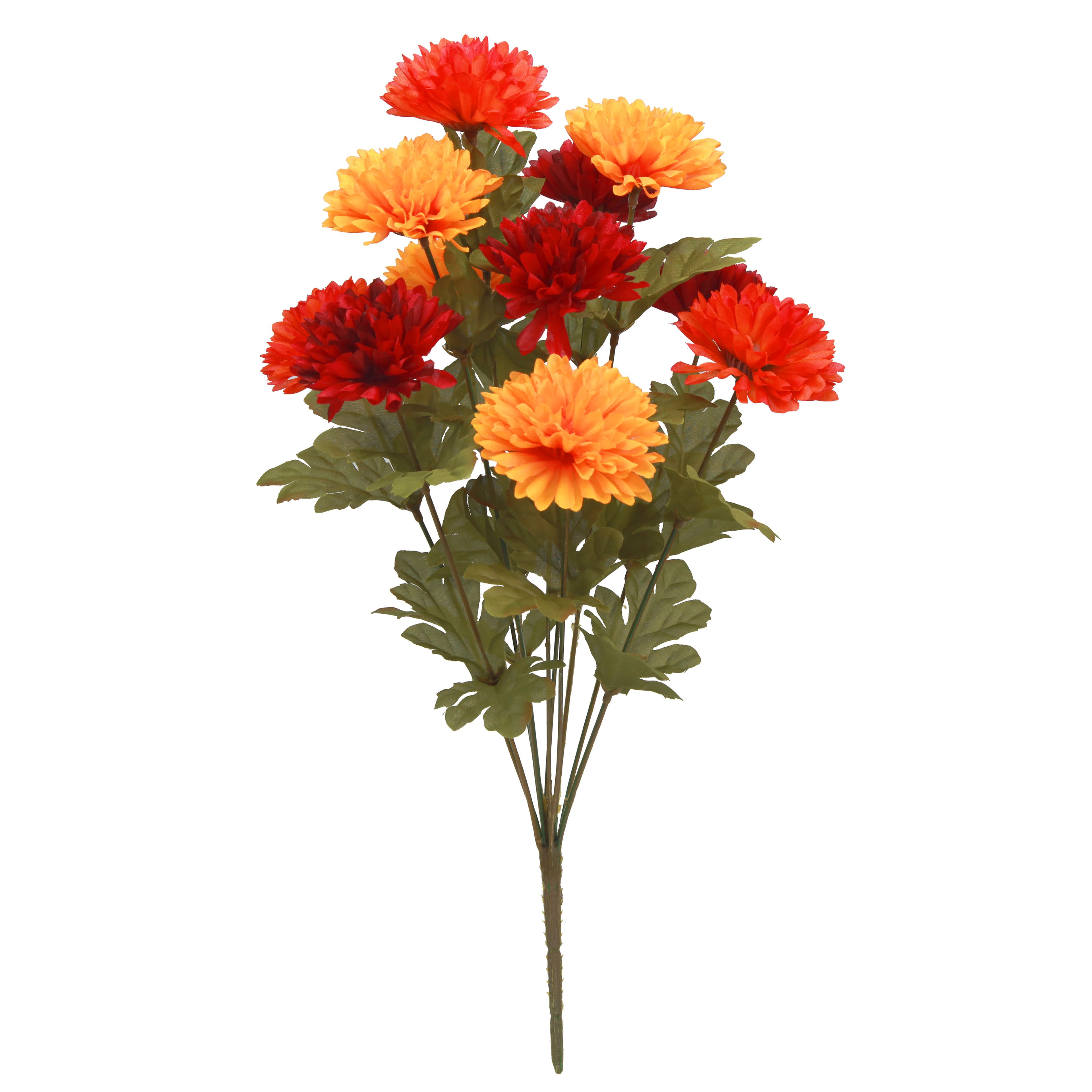 18.5&#x22; Burgundy &#x26; Orange Mum Bush by Ashland&#xAE;