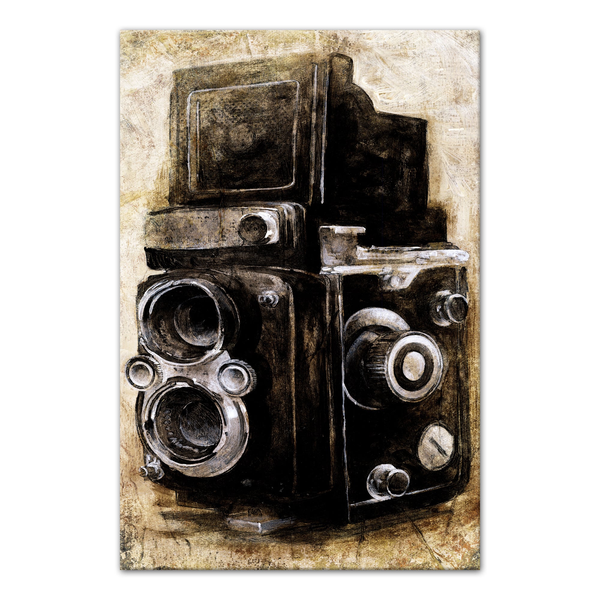 Vintage Camera 24" x 36" Canvas Wall Art
