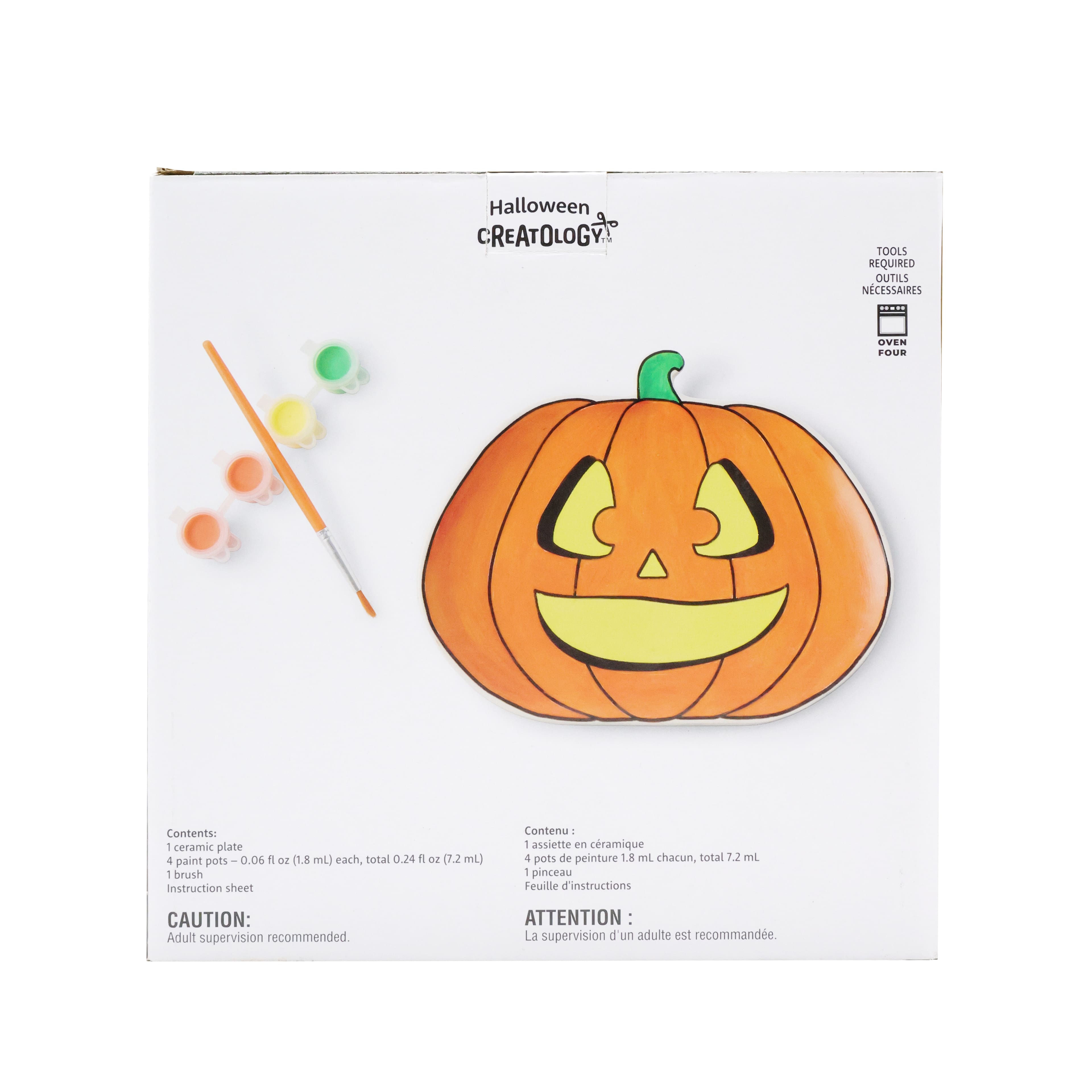 Jack-o&#x27;-Lantern Color-In Plate Kit by Creatology&#x2122;