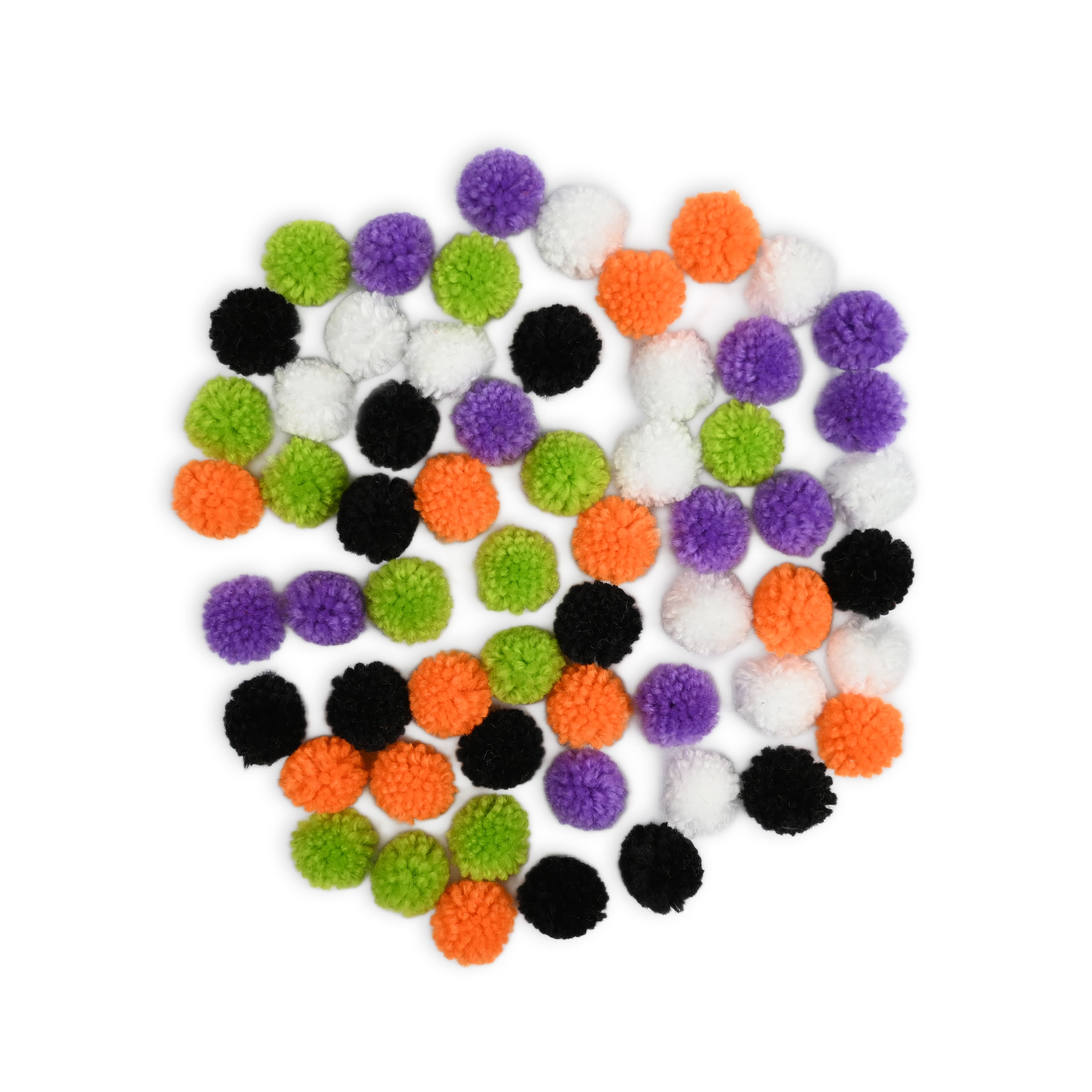 Traditional Halloween Yarn Poms, 60ct. by Creatology™