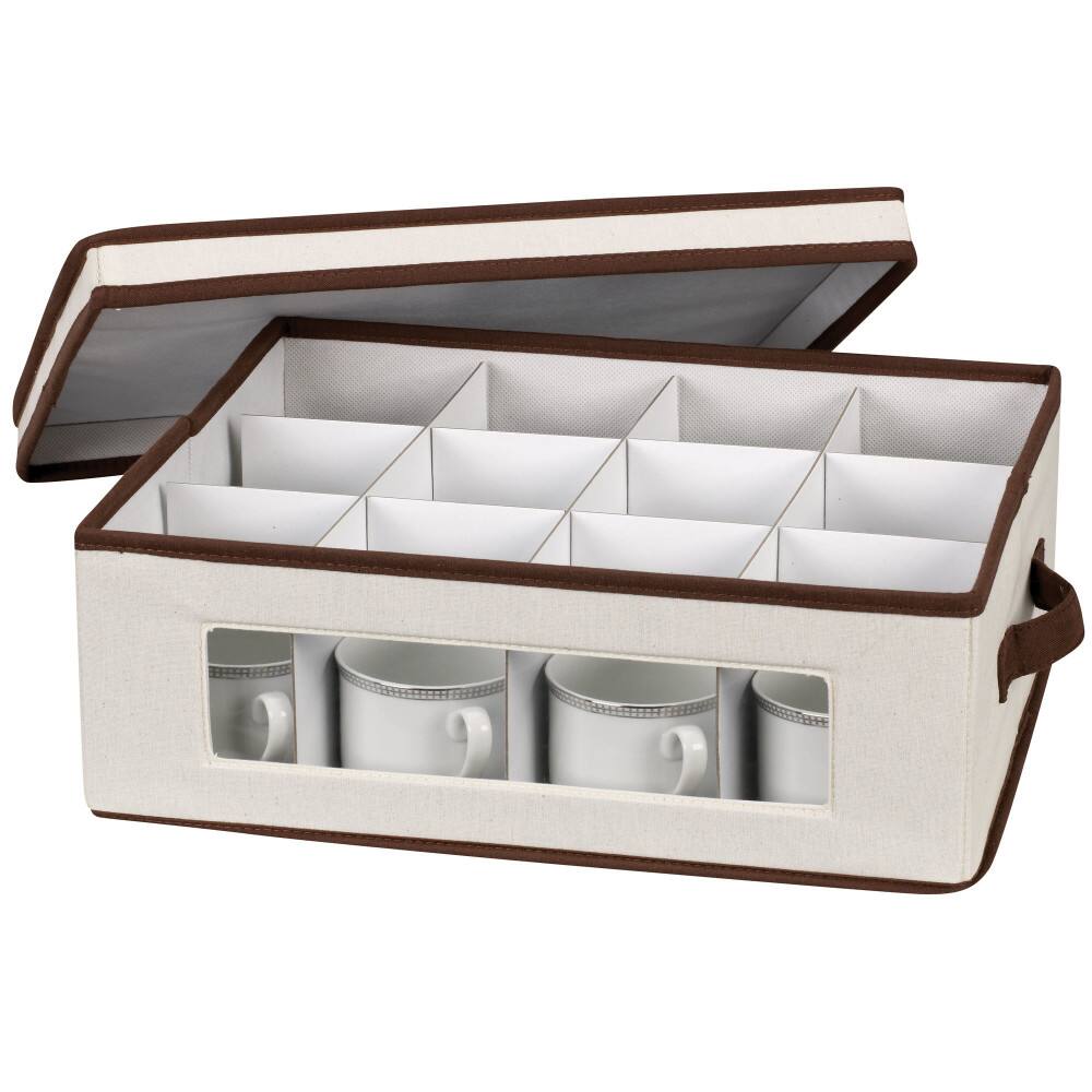 Household Essentials Cup Glassware Storage Box