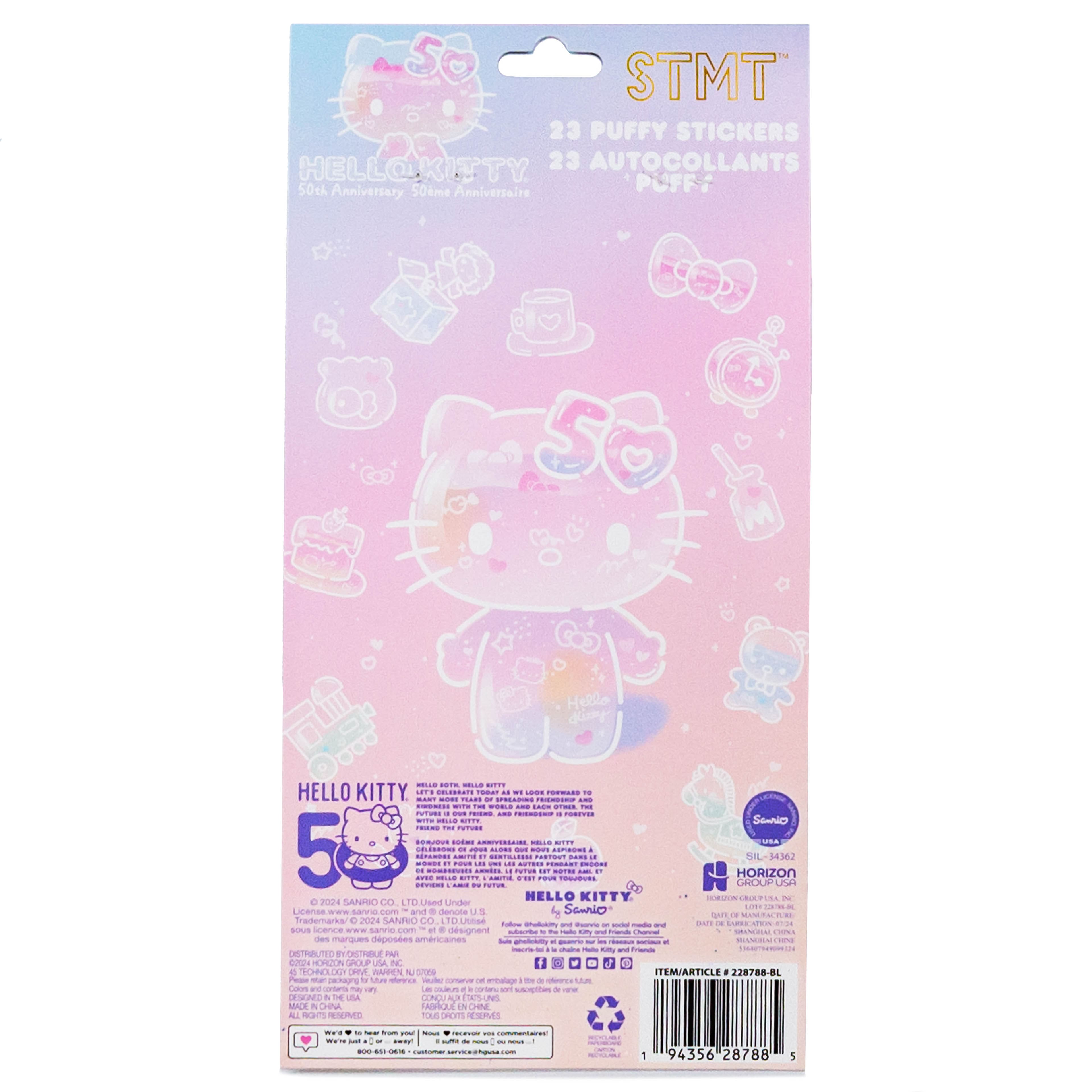 STMT&#xAE; Hello Kitty&#xAE; 50th Anniversary Puffy Stickers