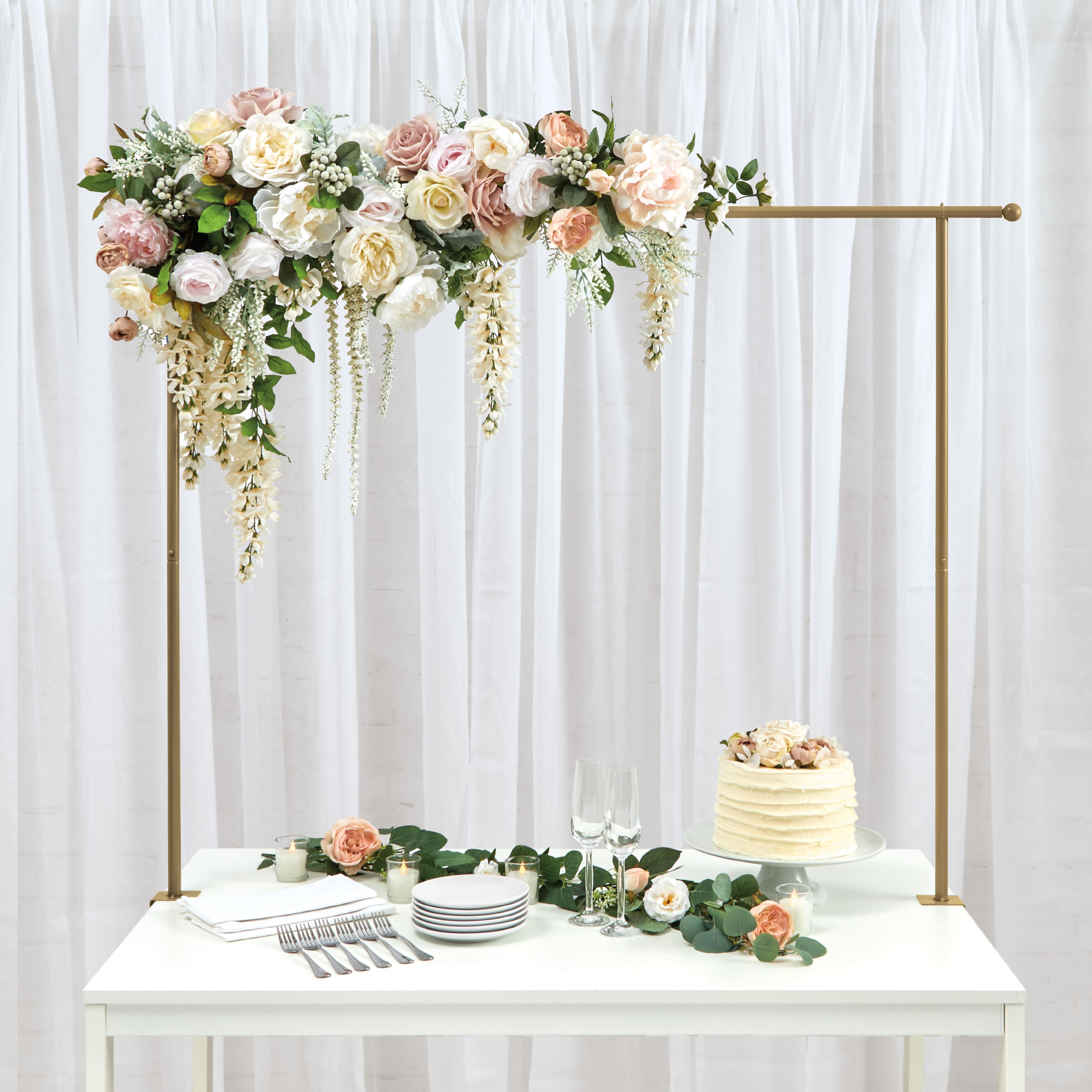 3.5ft. Gold Adjustable Tabletop Arch by Celebrate It&#x2122;