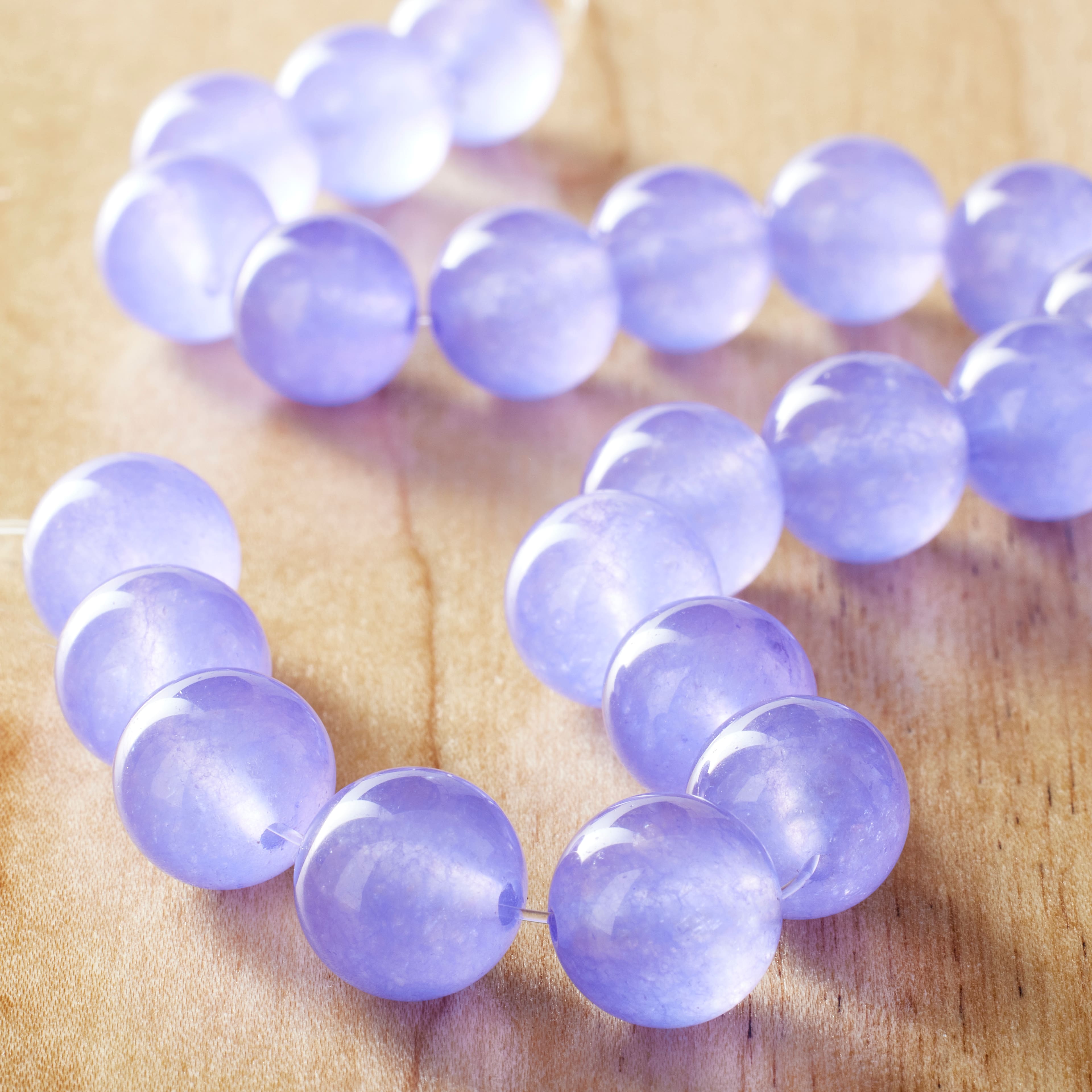 Lavender Quartz Round Beads, 10mm by Bead Landing™
