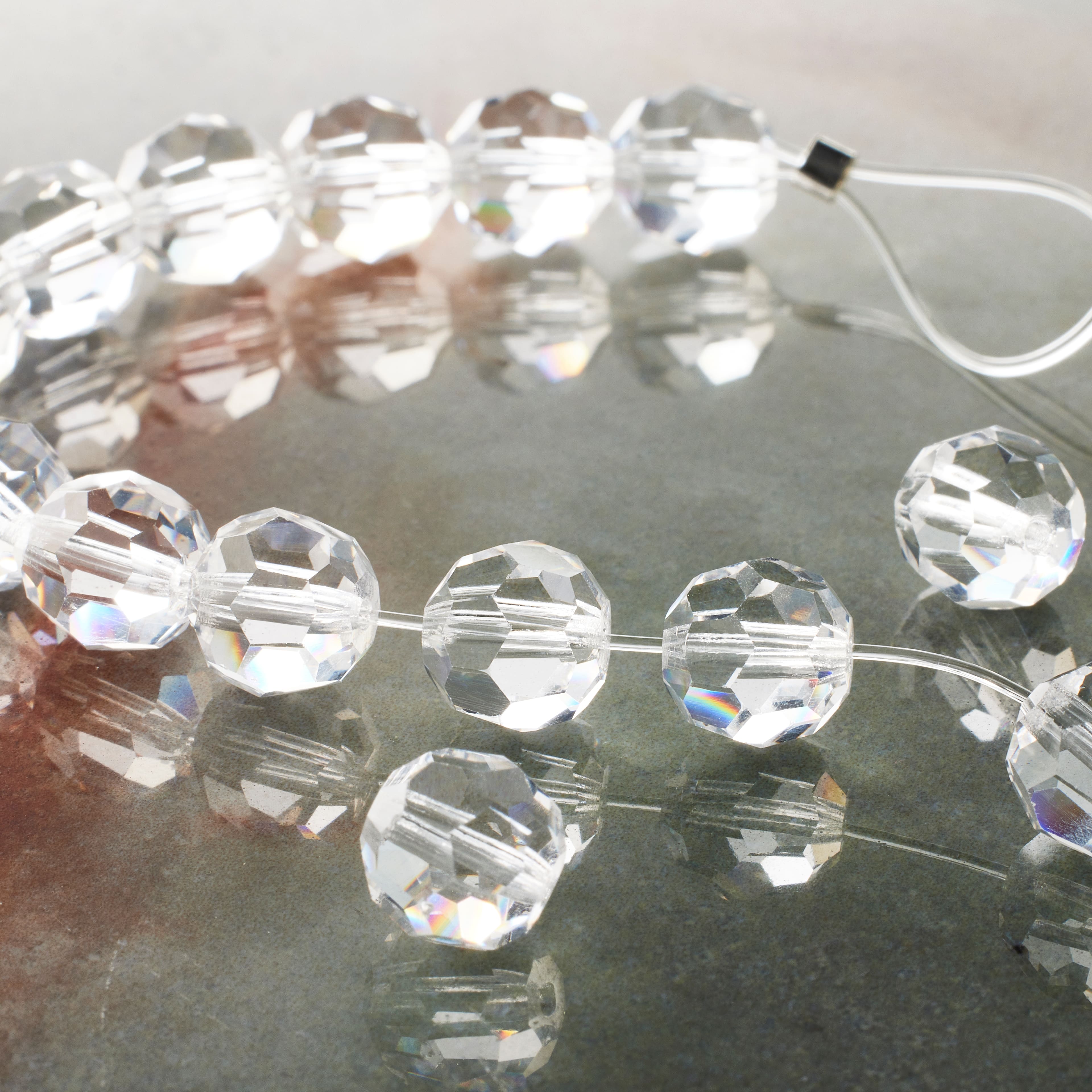 6 Pack: Preciosa Glass Crystal Round Beads, 8mm by Bead Landing™