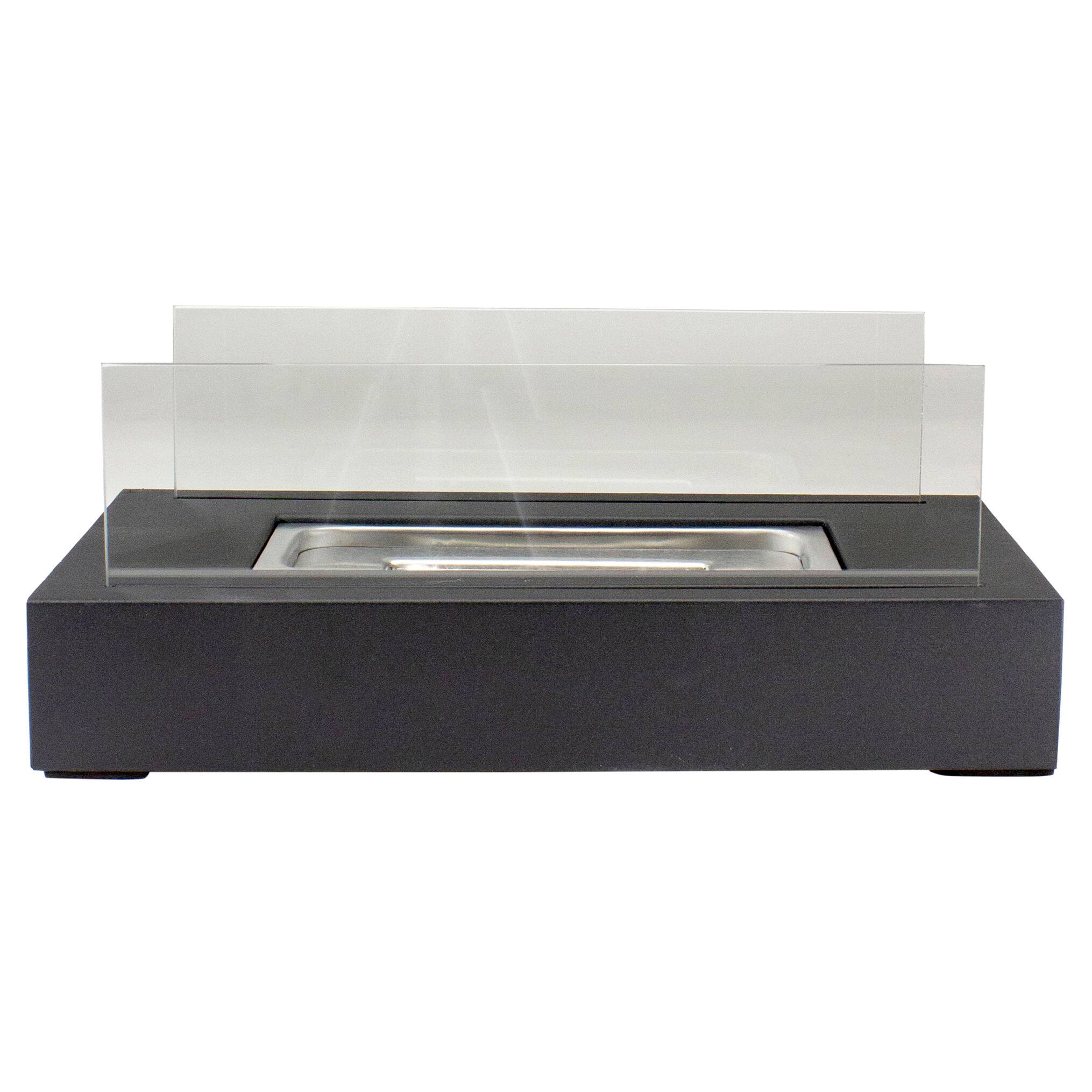 13.75" Bio Ethanol Ventless Portable Tabletop Fireplace with Flame Guard