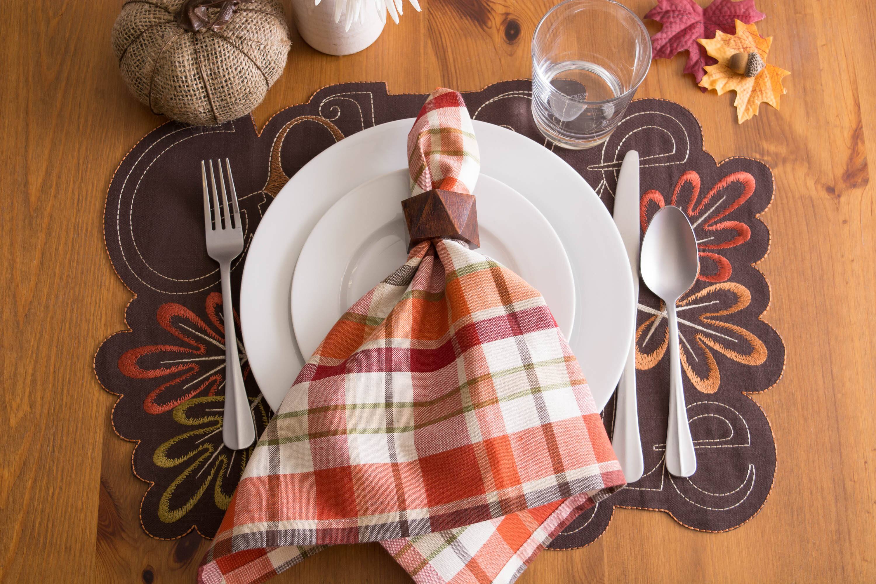 DII® Gobble Gobble Embroidered Placemat (Set of 4)