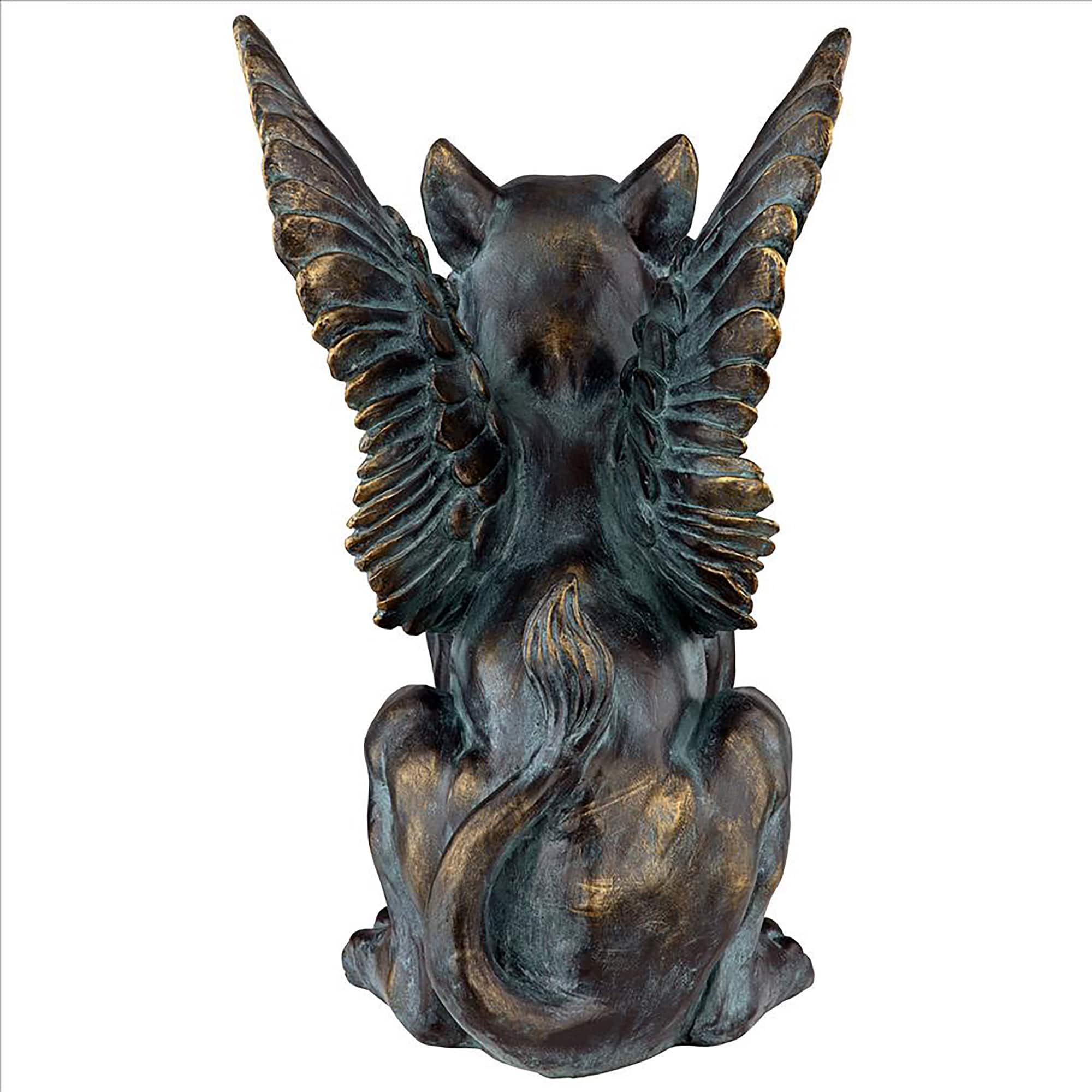 Design Toscano 18&#x22; Caesar&#x27;s Griffin Winged Lion Statue