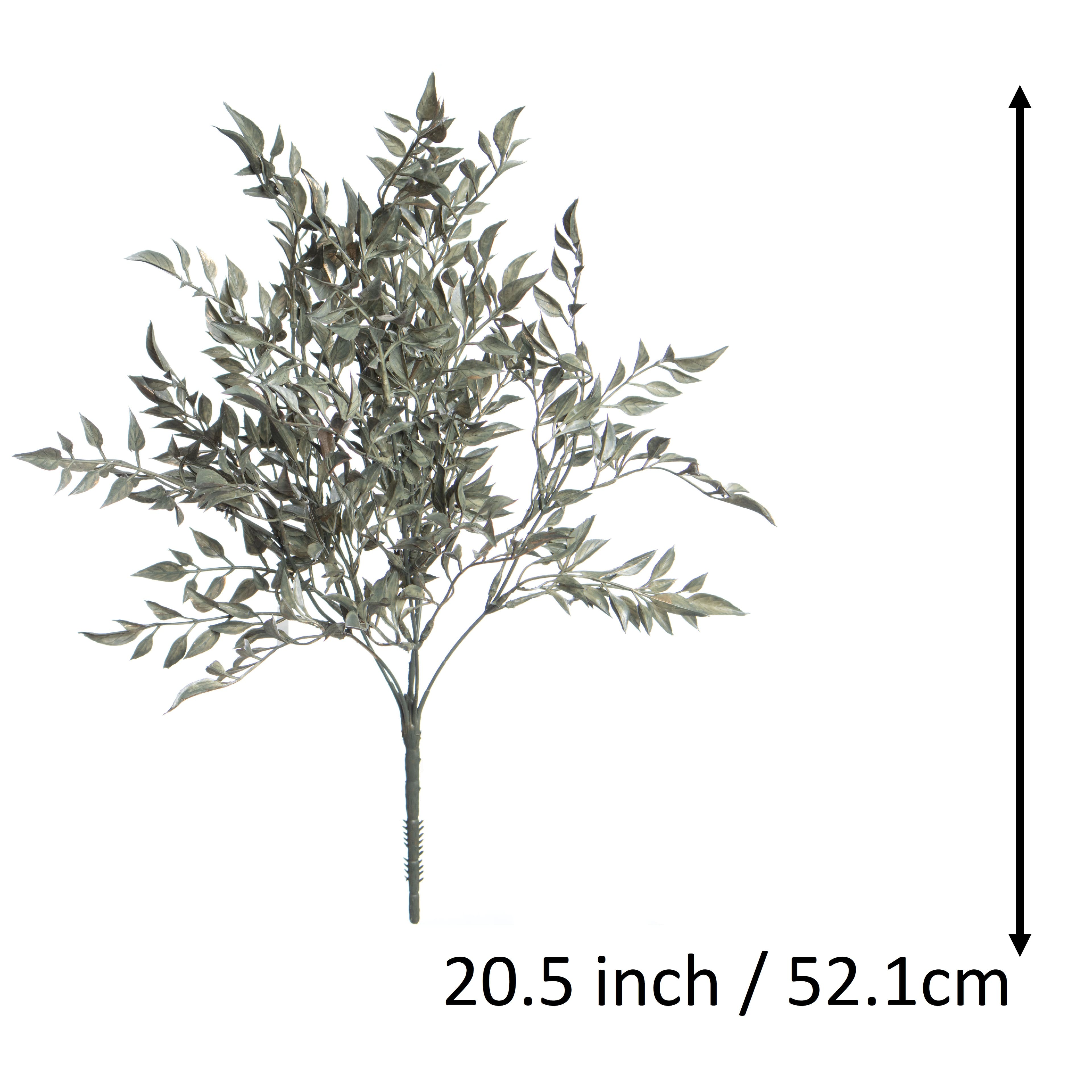 20.5&#x22; Gray Ruscus Deluxe Bush by Ashland&#xAE;