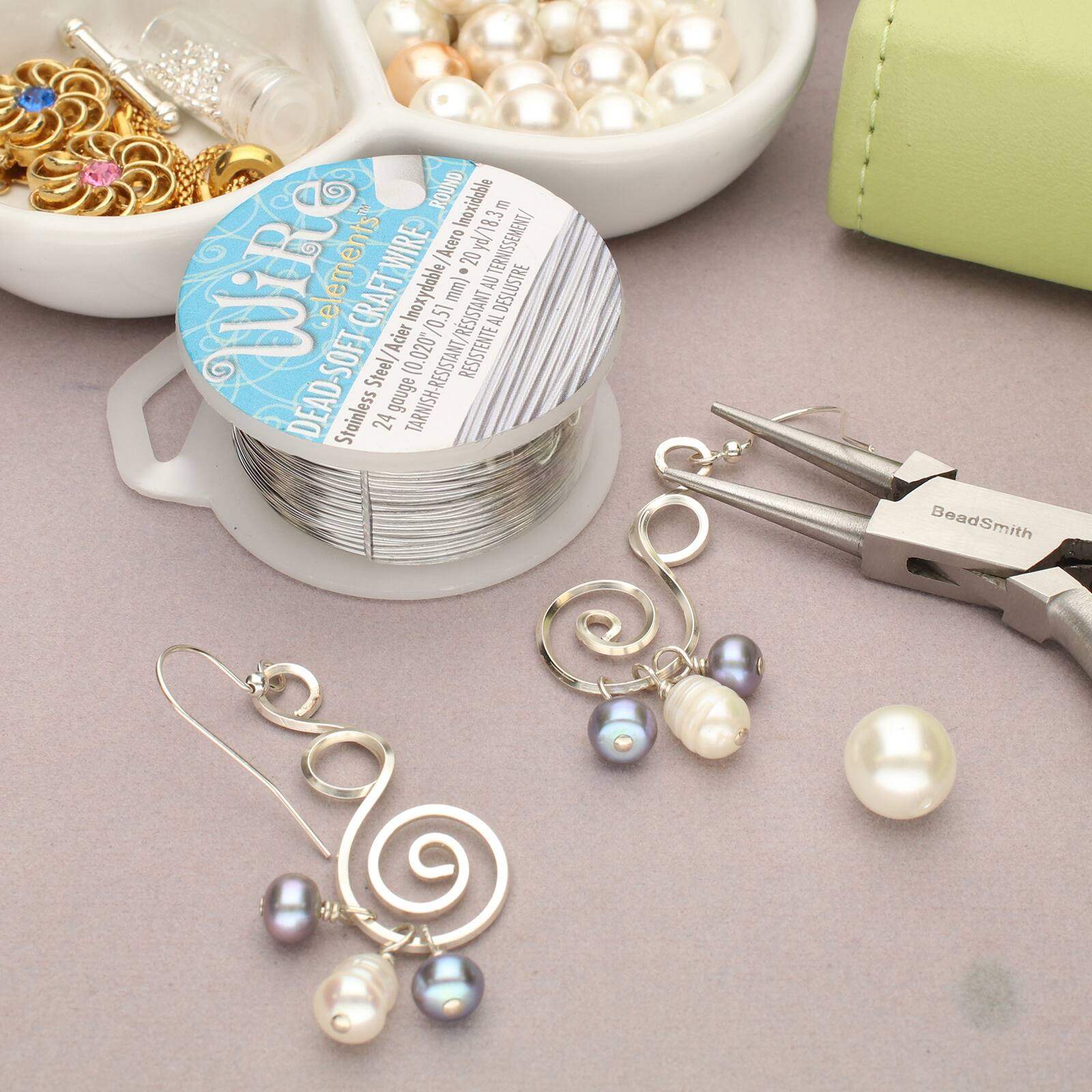 The Beadsmith® Wire Elements™ 24 Gauge Tarnish Resistant Soft Temper Wire, 20yd.