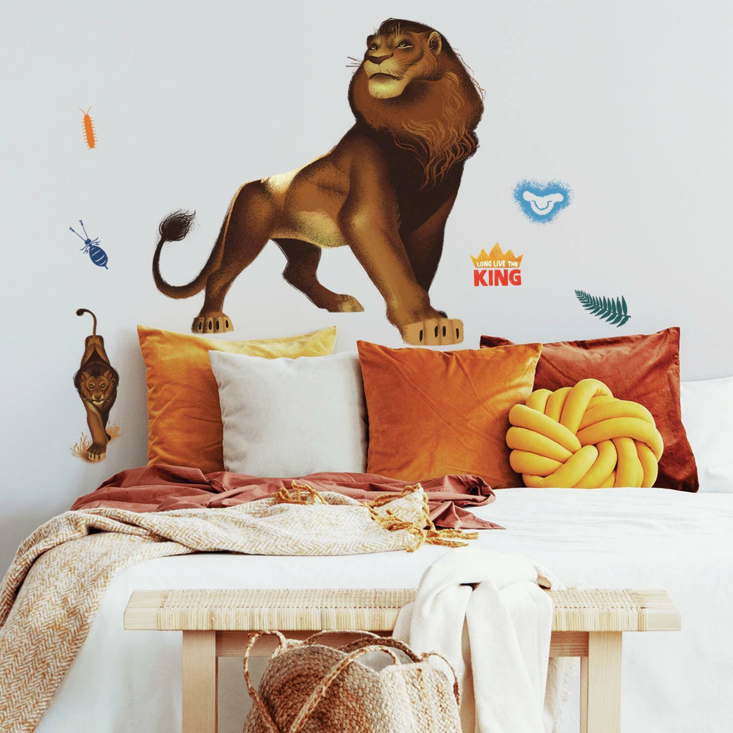 RoomMates The Lion King Simba Peel &#x26; Stick Giant Wall Decals