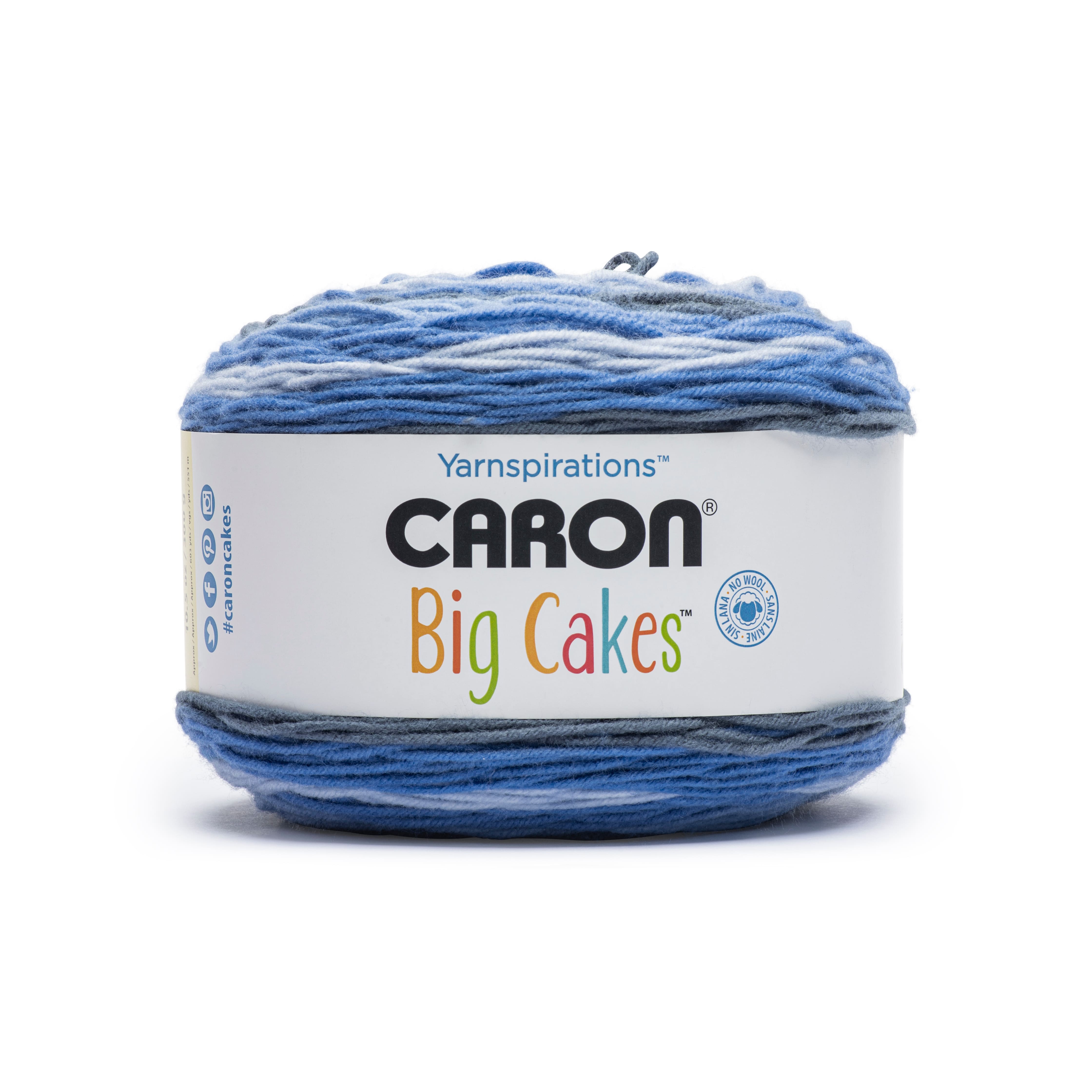 Big Cakes Yarn by Caron - Multicolor Yarn for Knitting, Crochet, Weaving,  Arts & Crafts - Toffee Brickle, Bulk 12 Pack