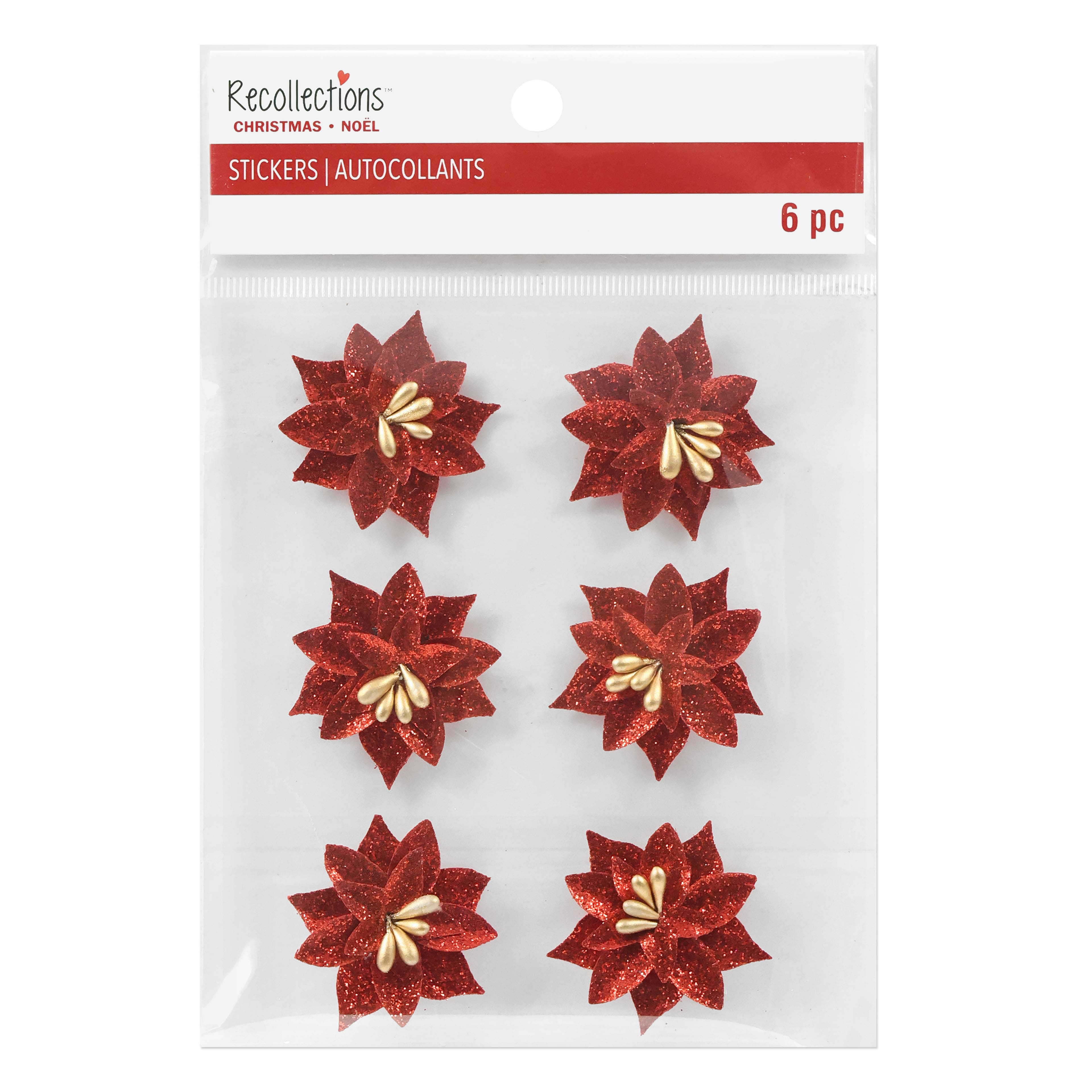 Poinsettia Stickers by Recollections&#x2122;
