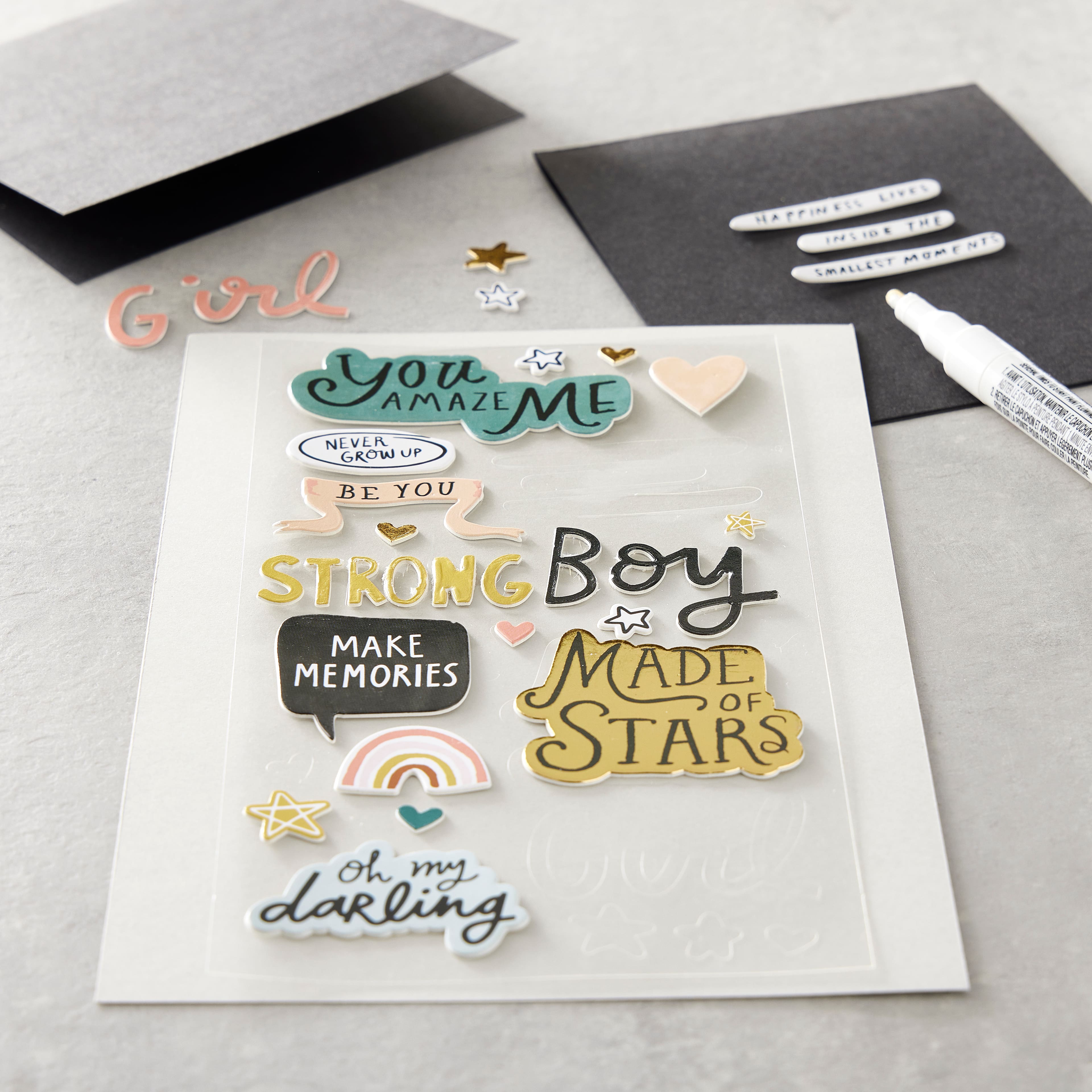 Boy, Girl & Baby Dimensional Stickers by Recollections™