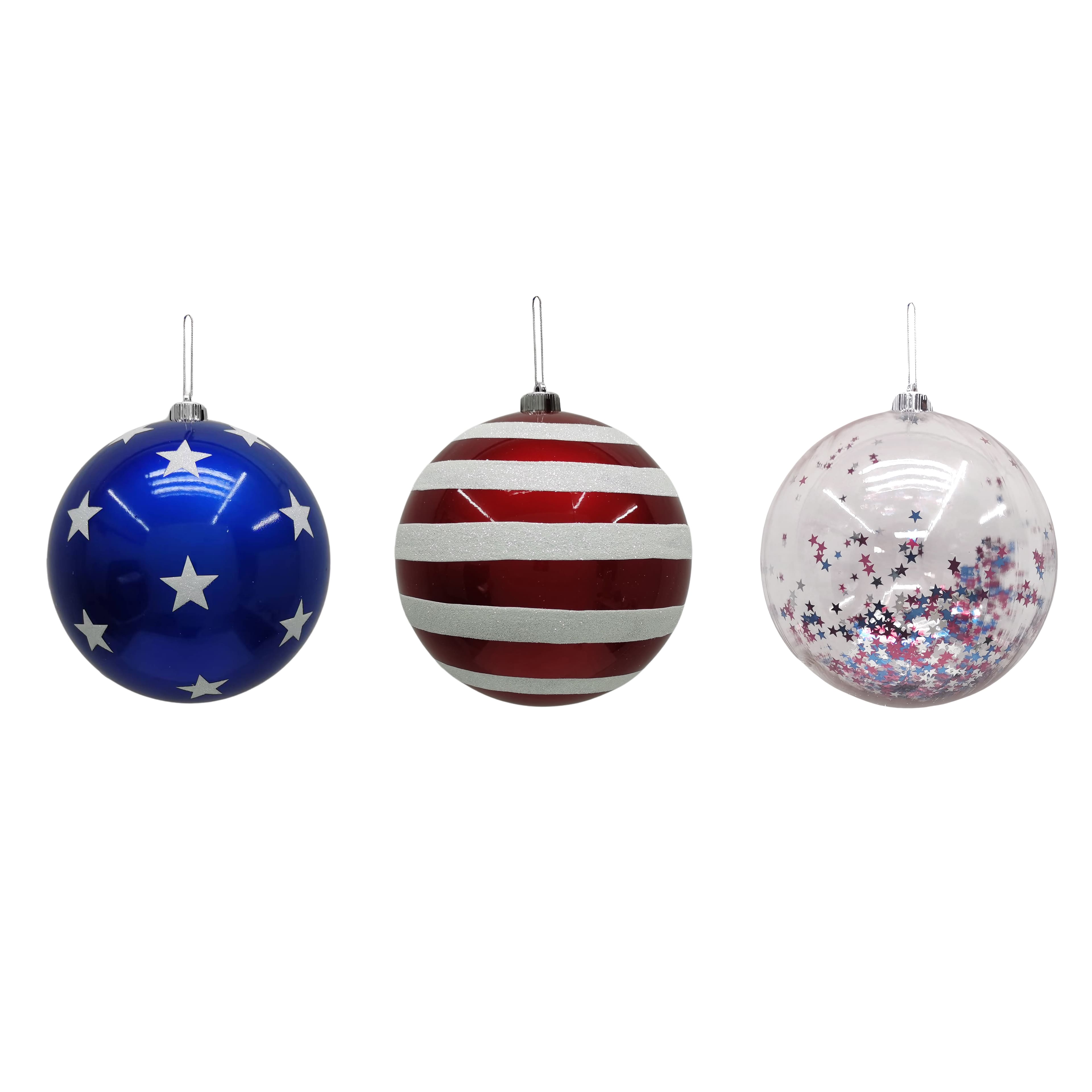 Assorted 8.5&#x22; Patriotic Ball Ornament, 1pc. by Celebrate It&#x2122;