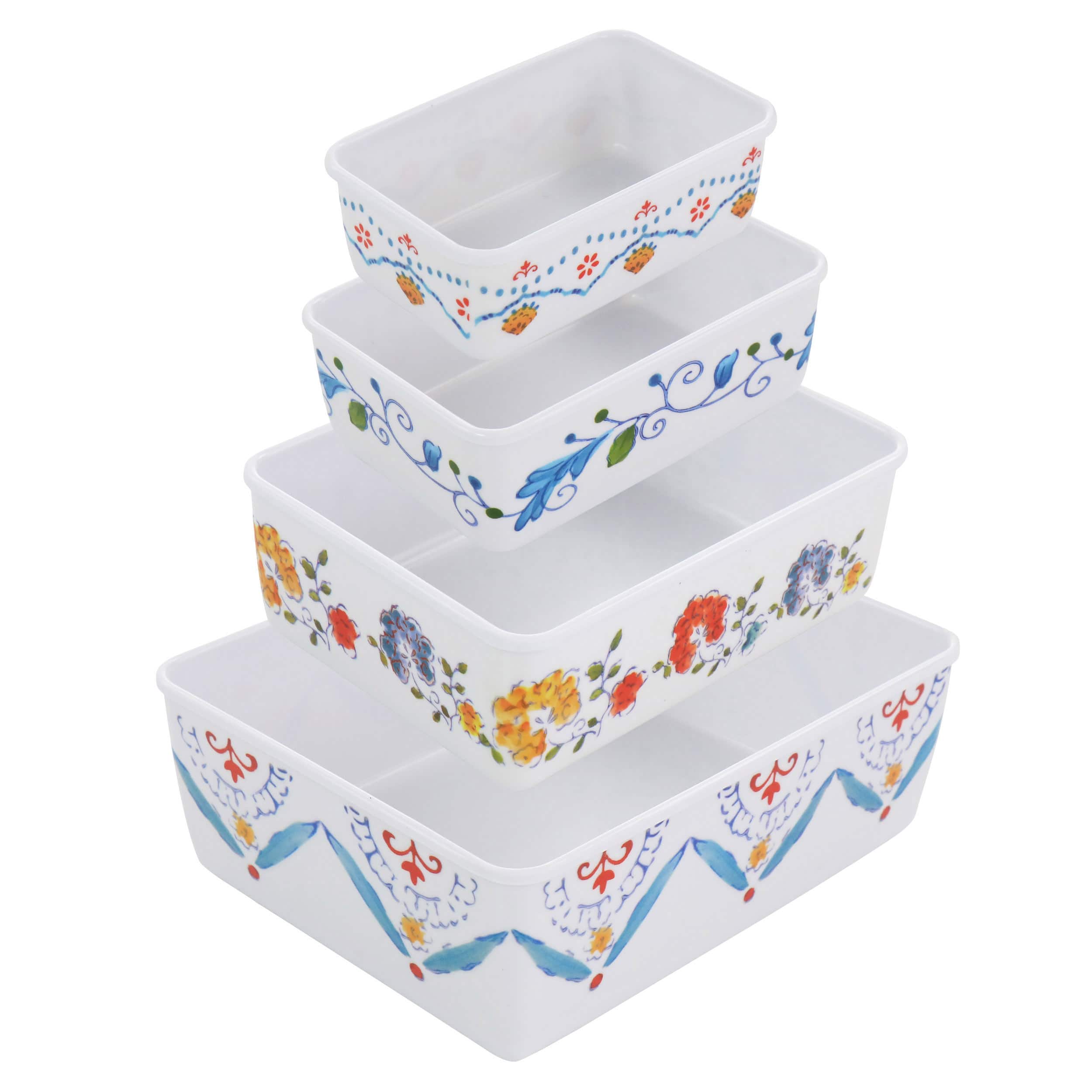 Gibson Home&#xAE; 8-Piece Anaya Rectangular Nesting Food Storage Set