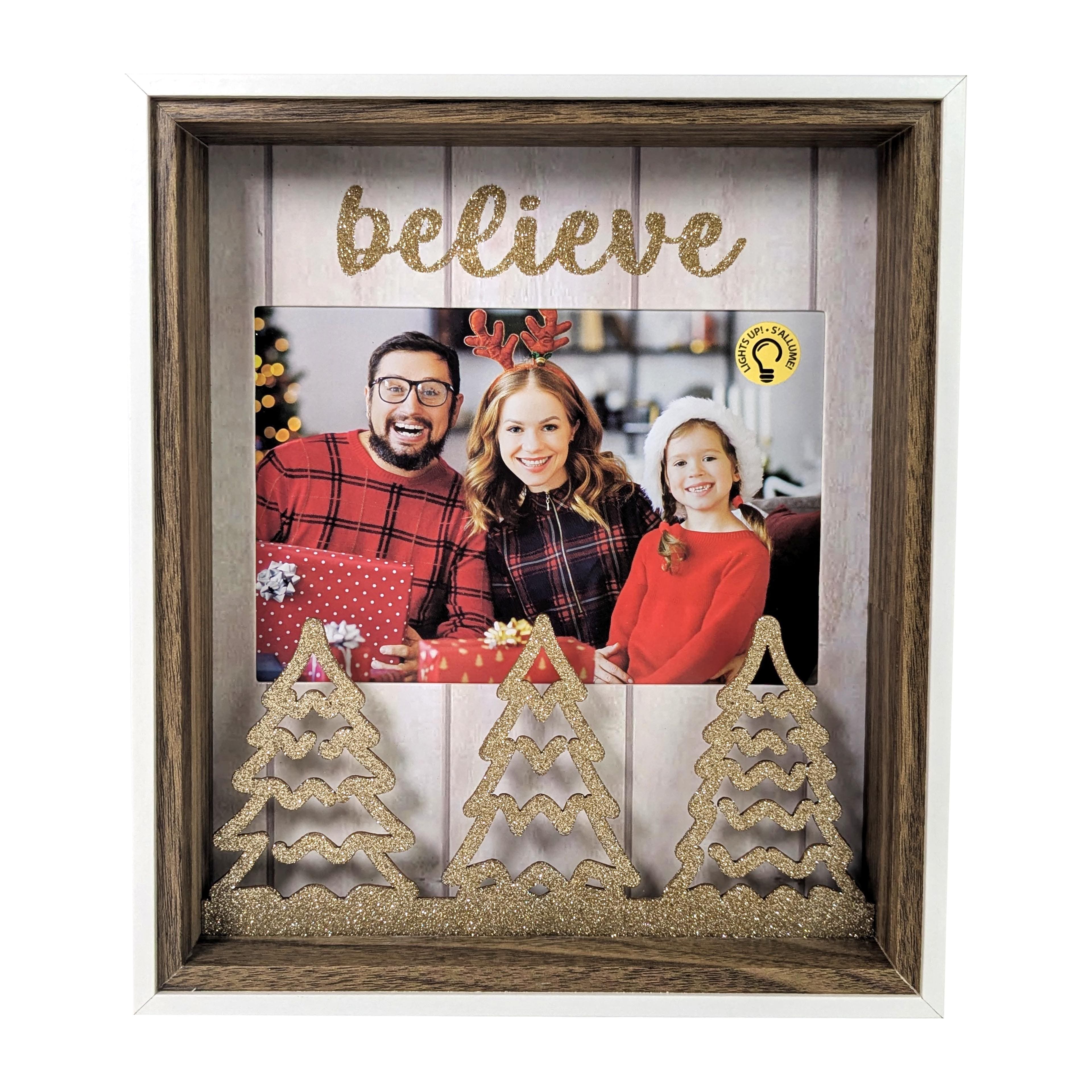 5&#x22; x 7&#x22; LED Believe Tabletop Frame by Studio D&#xE9;cor&#xAE;