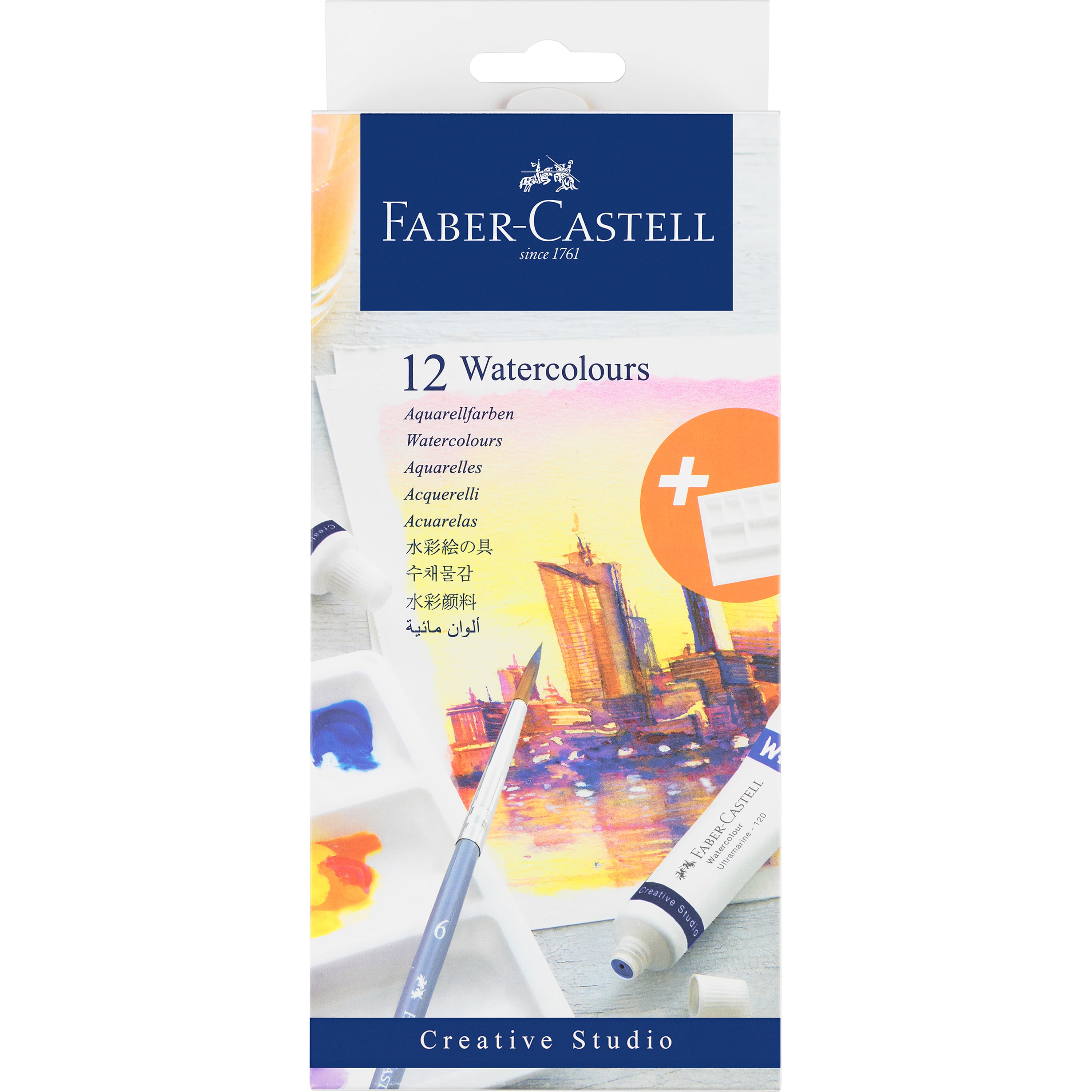 Faber-Castell Creative Studio 12 Color Watercolor Paint Set