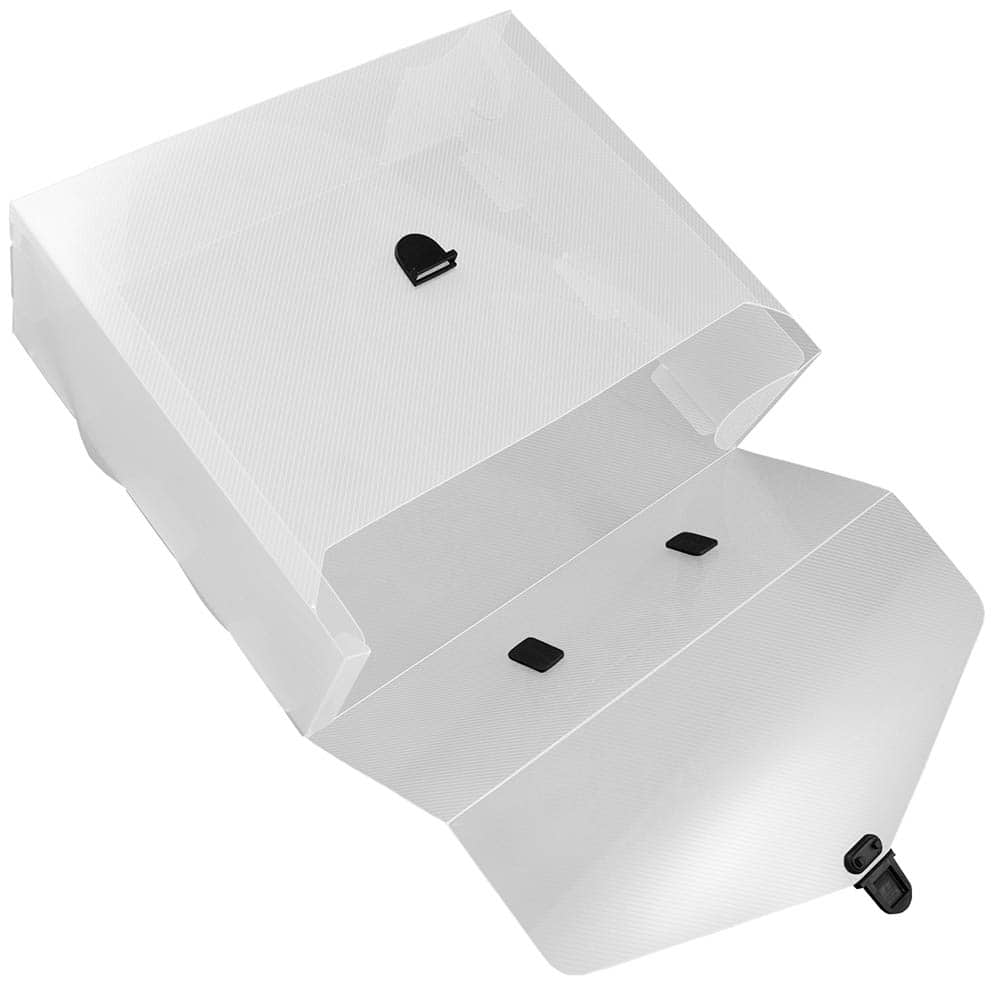 JAM Paper 10&#x22; x 12&#x22; Clear Plastic Portfolio File Carry Case