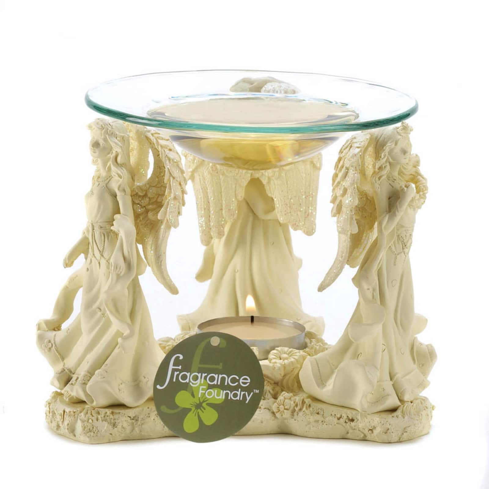 Angelic Trio Oil Warmer 5.75&#x22; x 5.12&#x22; x 4.62&#x22;